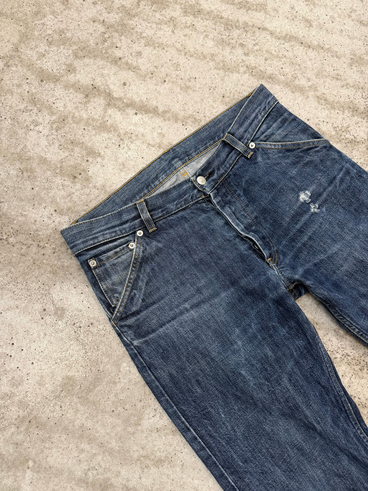 2000's Helmut Lang Wrangler Style Raw Denim