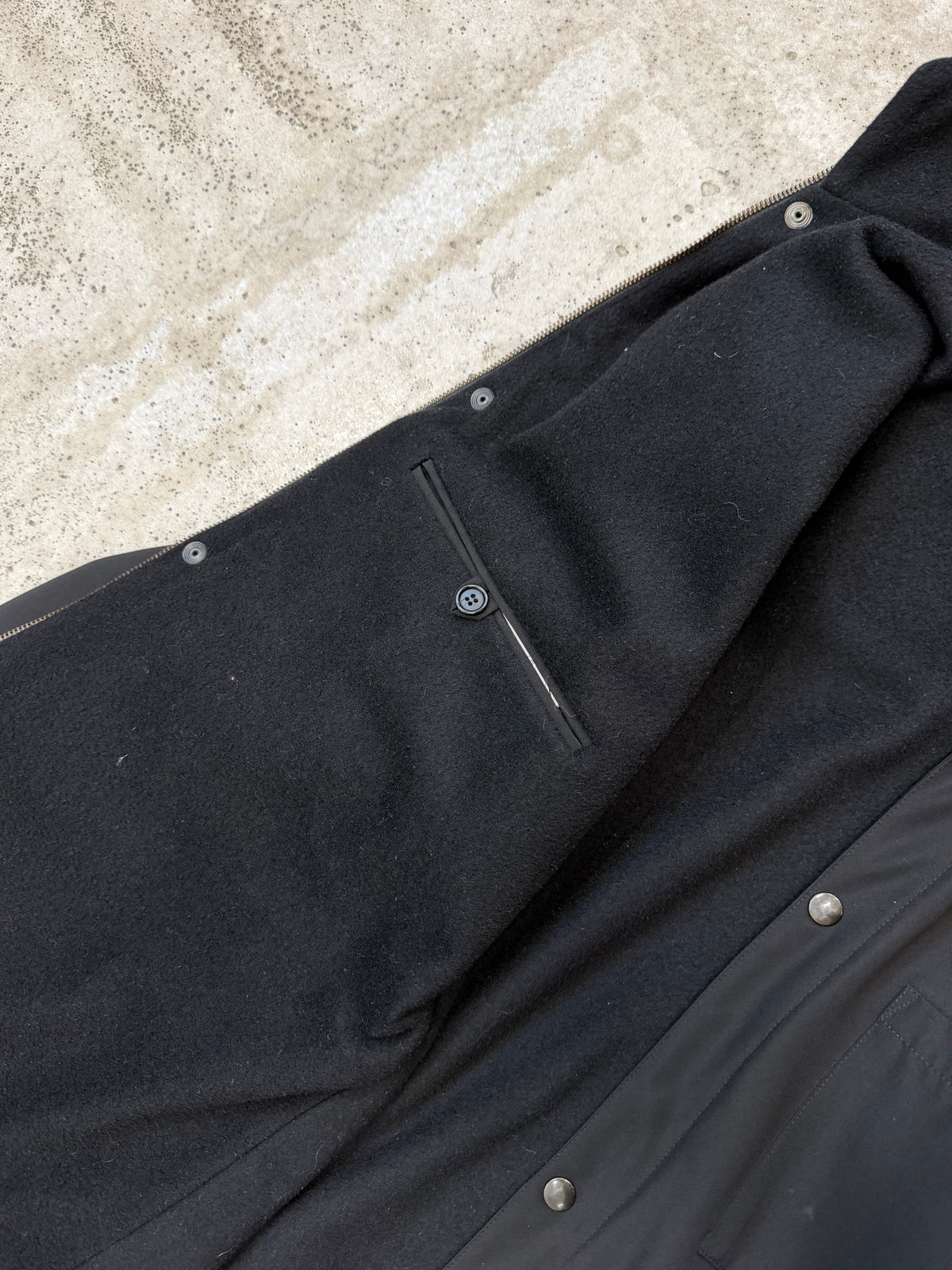 2000’s Helmut Lang Wool-Lined Nylon One-Pocket Parka