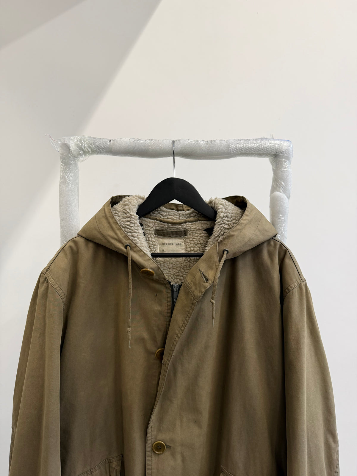 1999 Helmut Lang Deep-Pile Lined Army Parka
