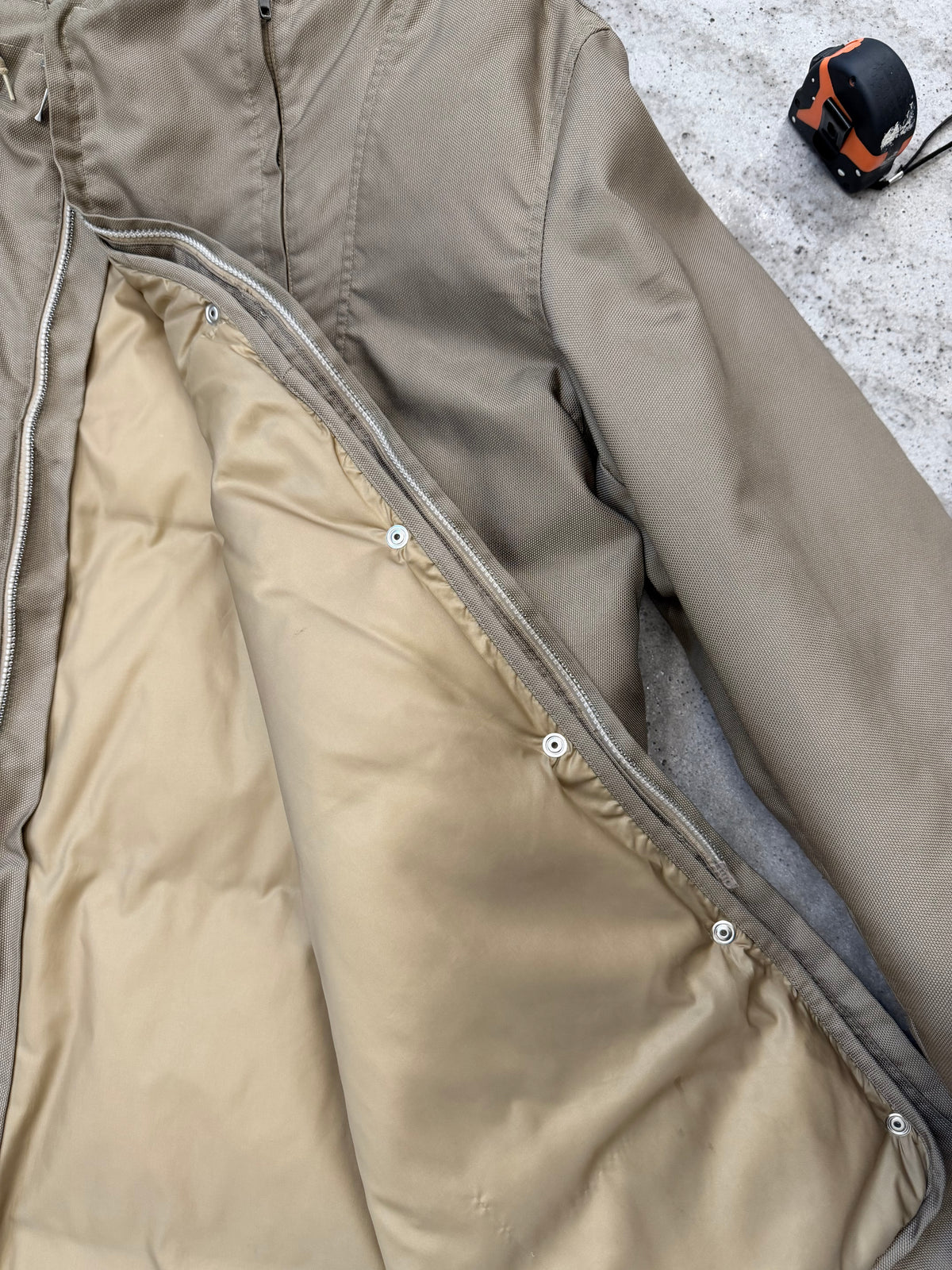 AW2000 Helmut Lang Ballistic Nylon Parka with Removable Down Liner