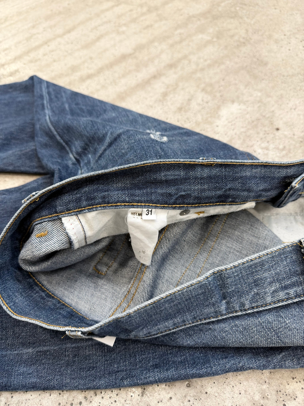 2000's Helmut Lang Wrangler Style Raw Denim