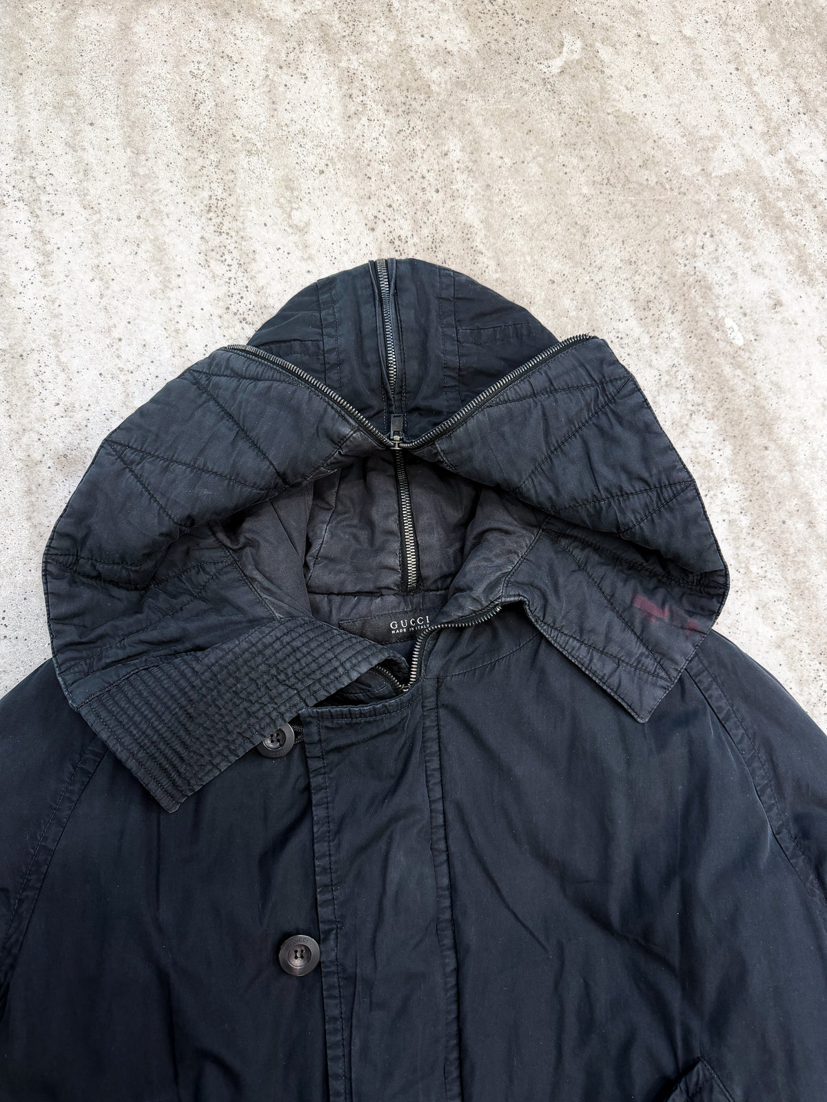 2000’s Gucci by Tom Ford N2B Jacket with Asymetrical Hood