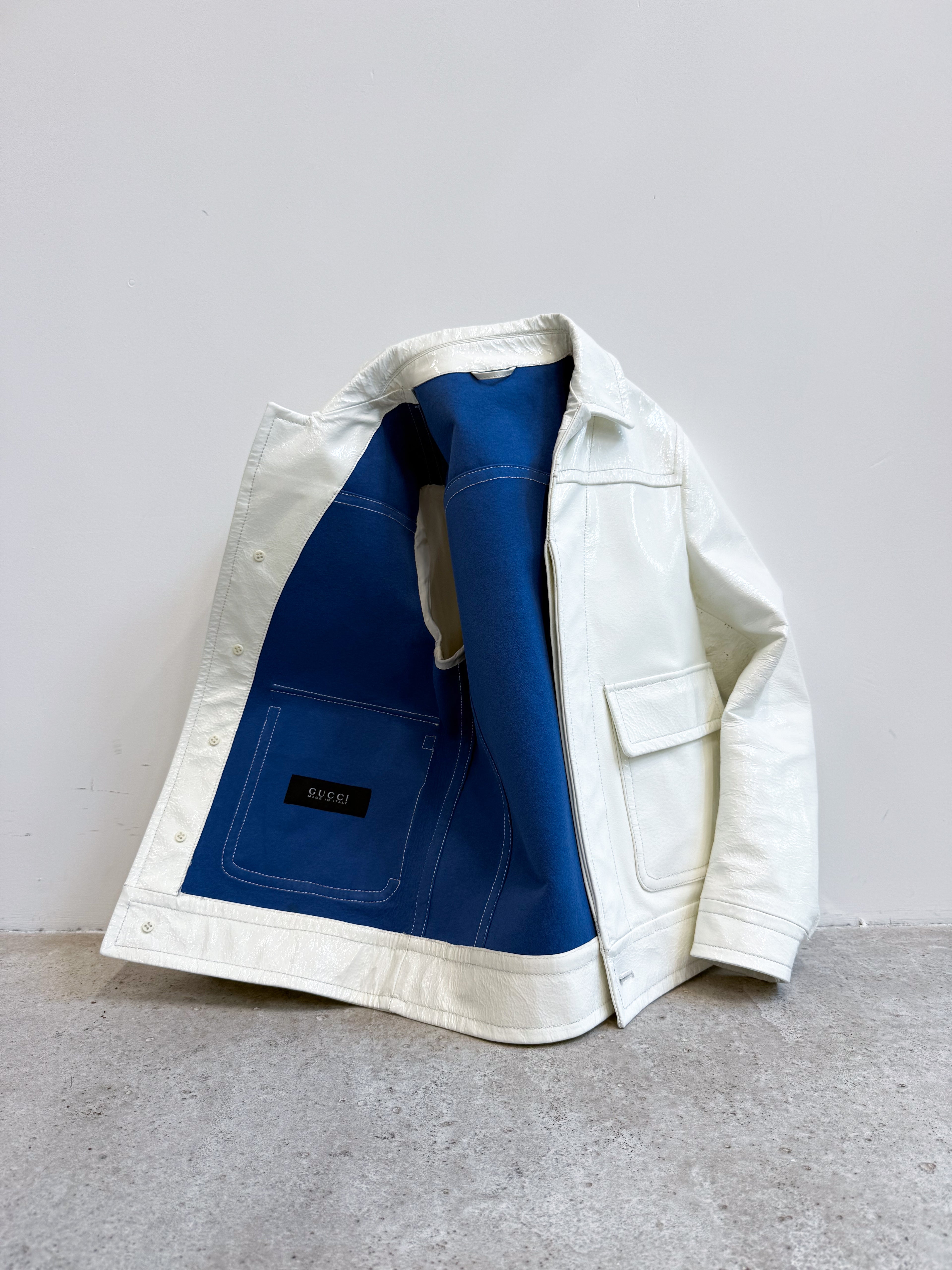 2001 Gucci by Tom Ford Patent Leather Jacket