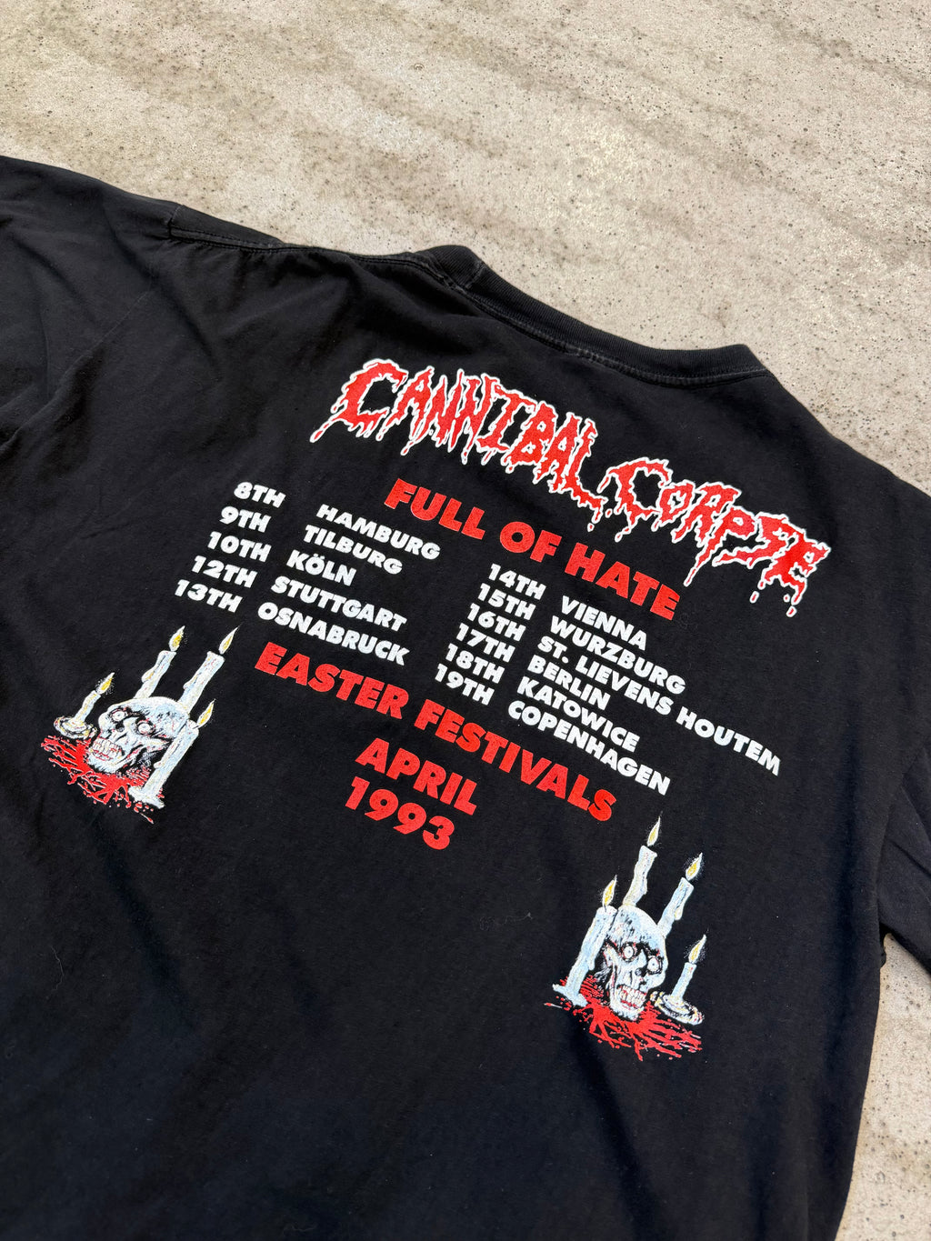 1993 Cannibal Corpse 'Full Of Hate' Short-Sleeve Shirt