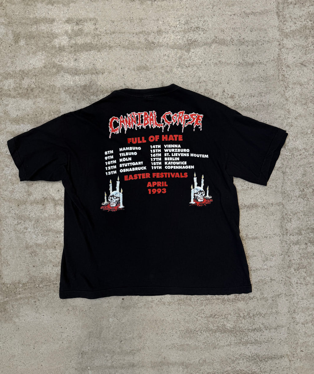 1993 Cannibal Corpse 'Full Of Hate' Short-Sleeve Shirt