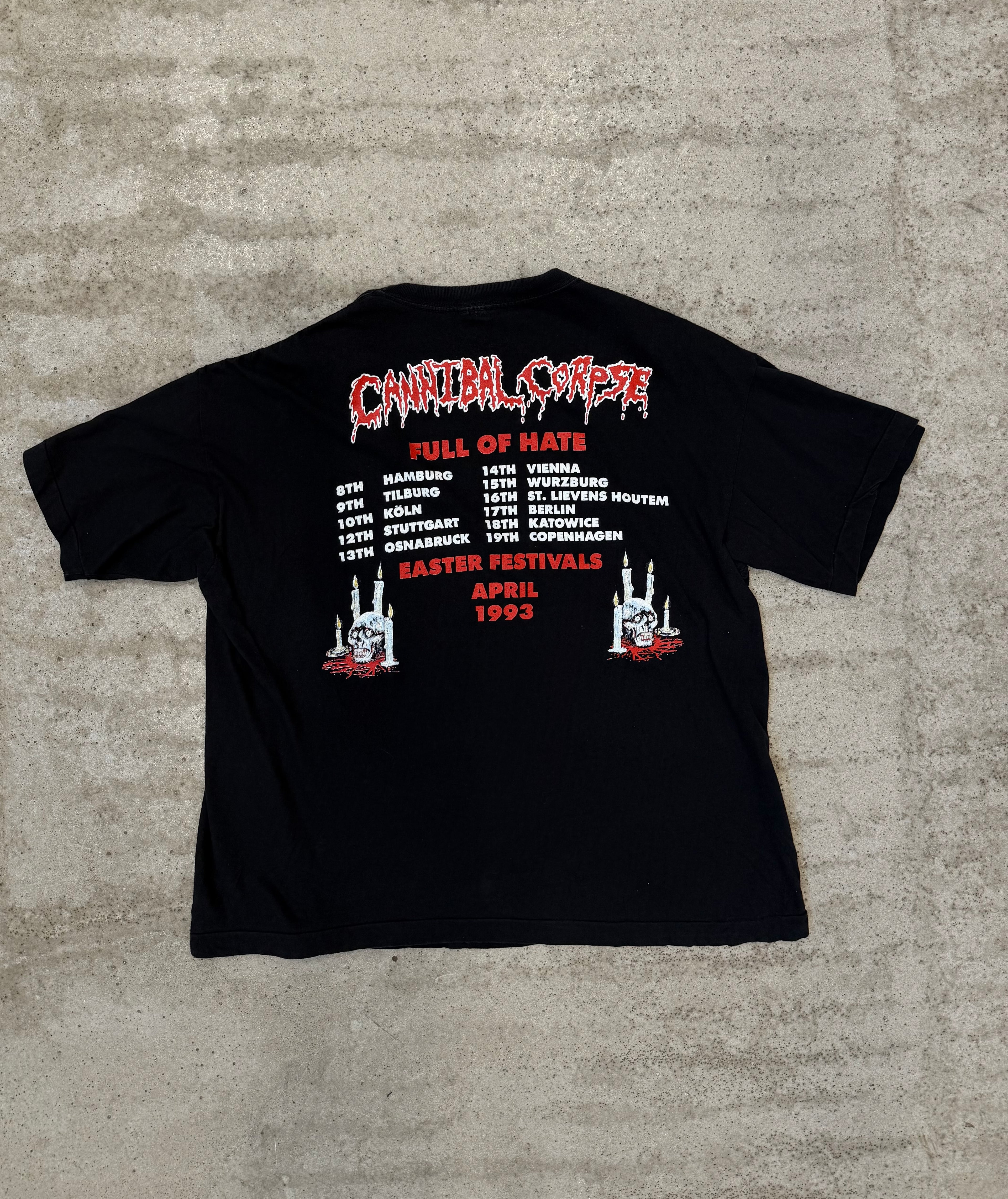 1993 Cannibal Corpse 'Full Of Hate' Short-Sleeve Shirt