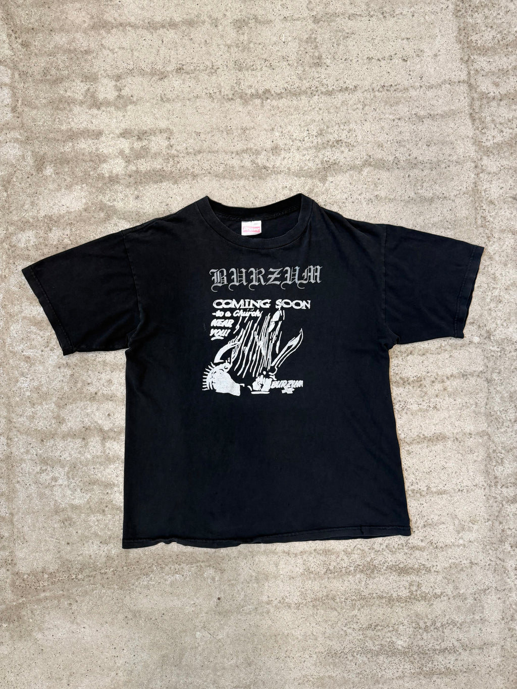 1990's Burzum 'Coming Soon To A Church Near You' Bootleg Short-Sleeve Shirt