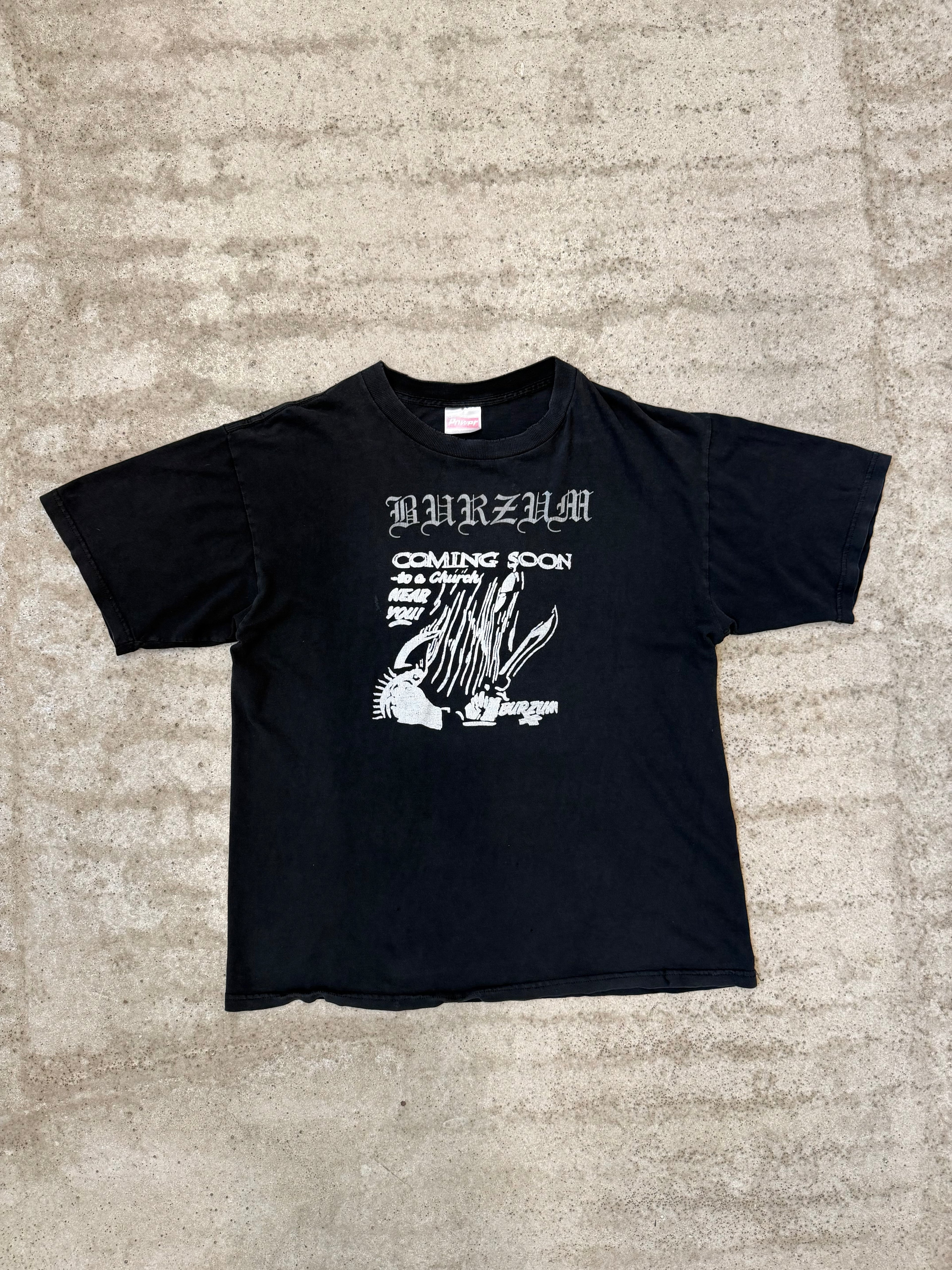 1990's Burzum 'Coming Soon To A Church Near You' Bootleg Short-Sleeve Shirt