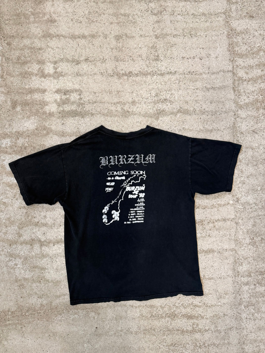 1990's Burzum 'Coming Soon To A Church Near You' Bootleg Short-Sleeve Shirt