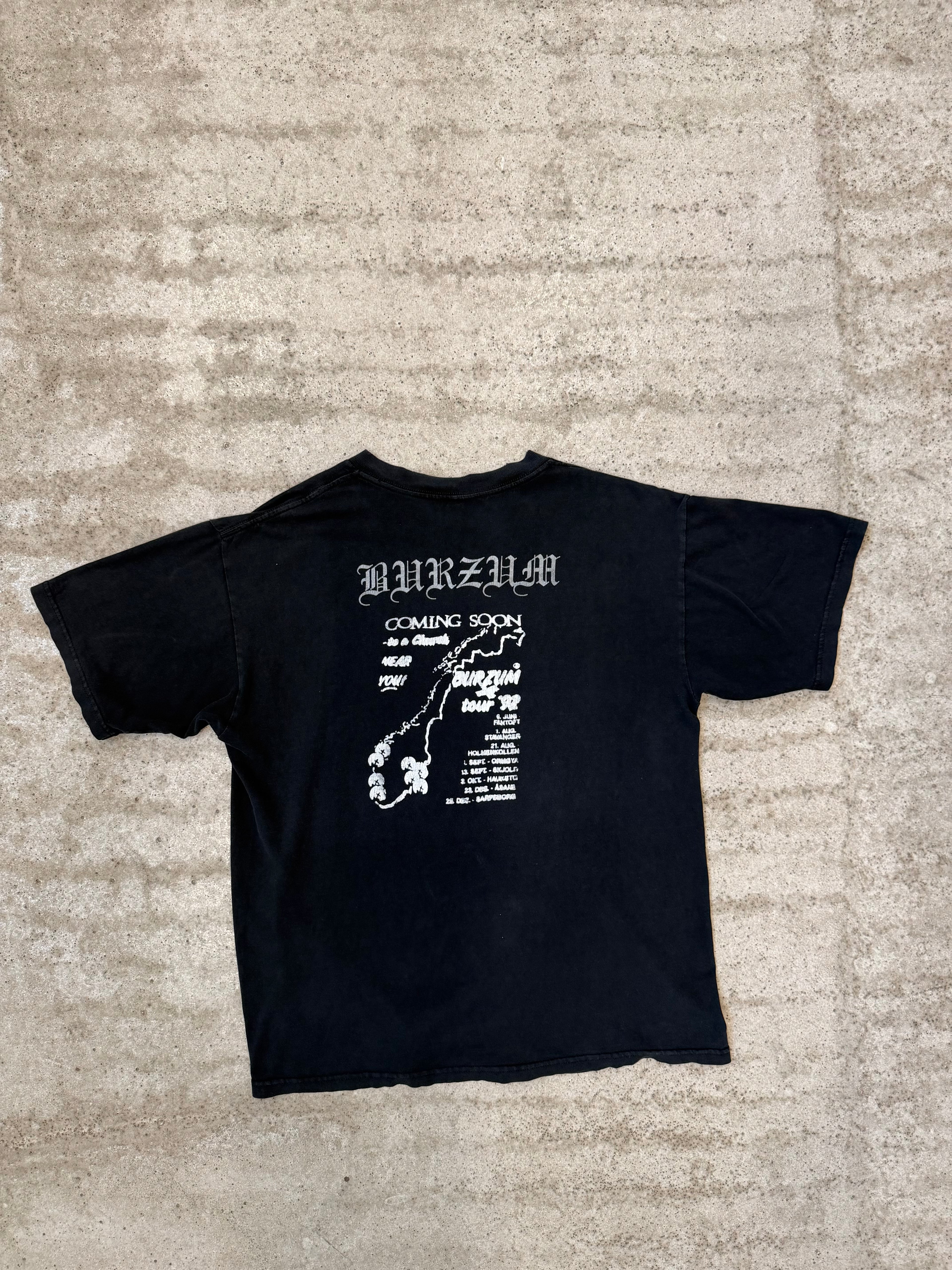 1990's Burzum 'Coming Soon To A Church Near You' Bootleg Short-Sleeve Shirt
