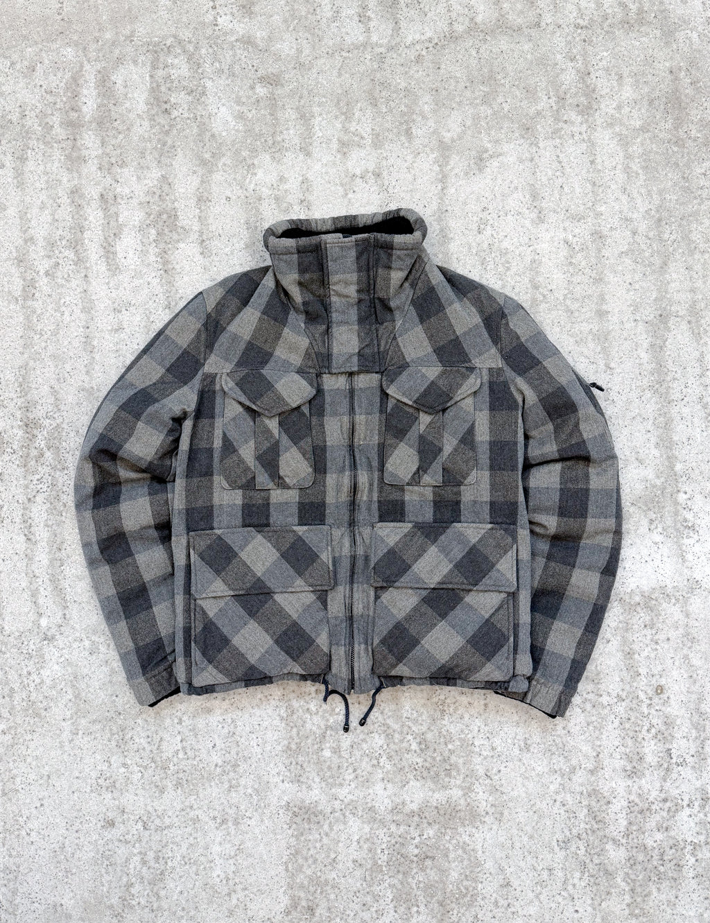 2006 Balenciaga by Nicolas Ghesquière Men's Wool High-Neck Goose Down Puffer