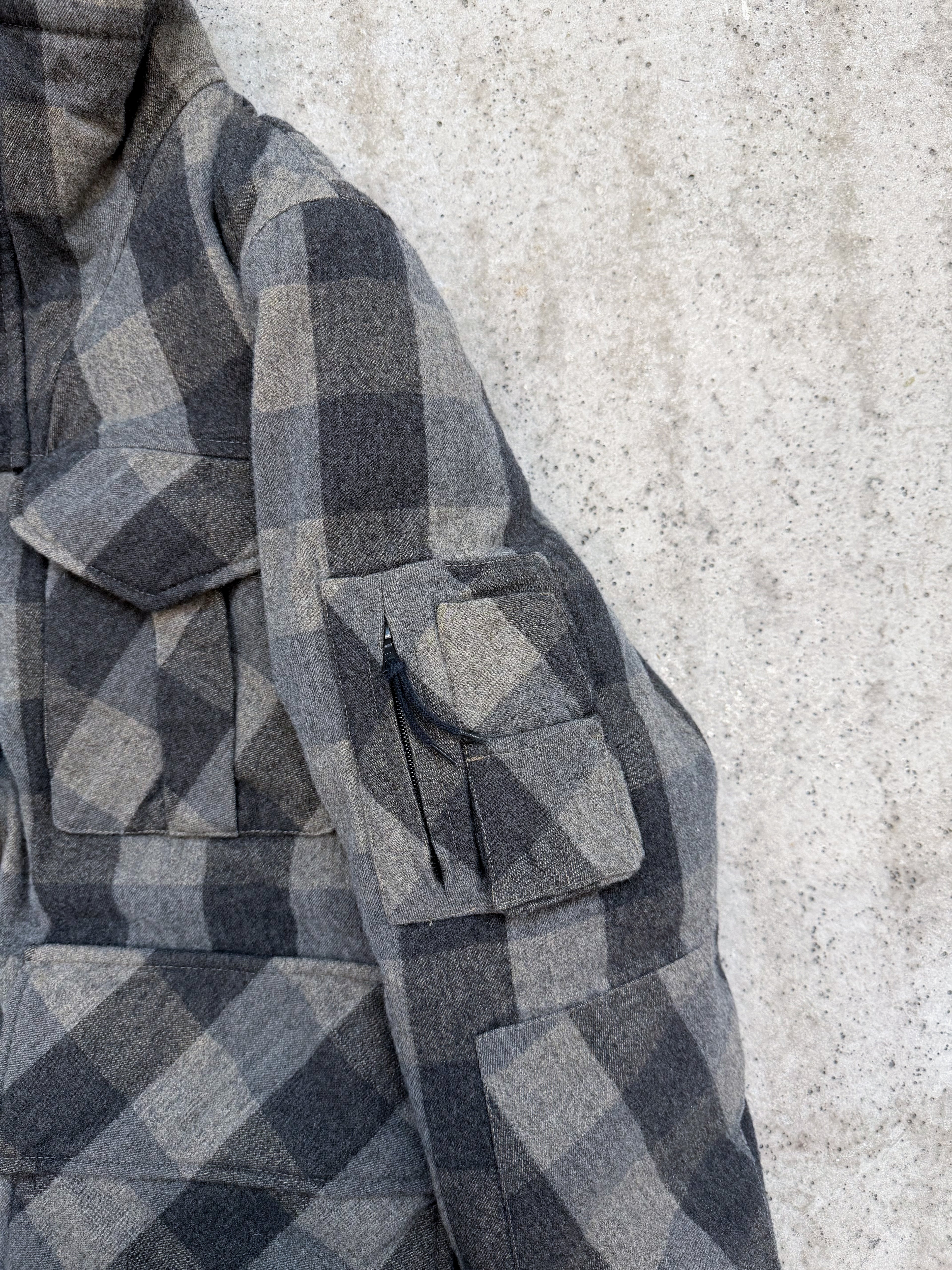 2006 Balenciaga by Nicolas Ghesquière Men's Wool High-Neck Goose Down Puffer