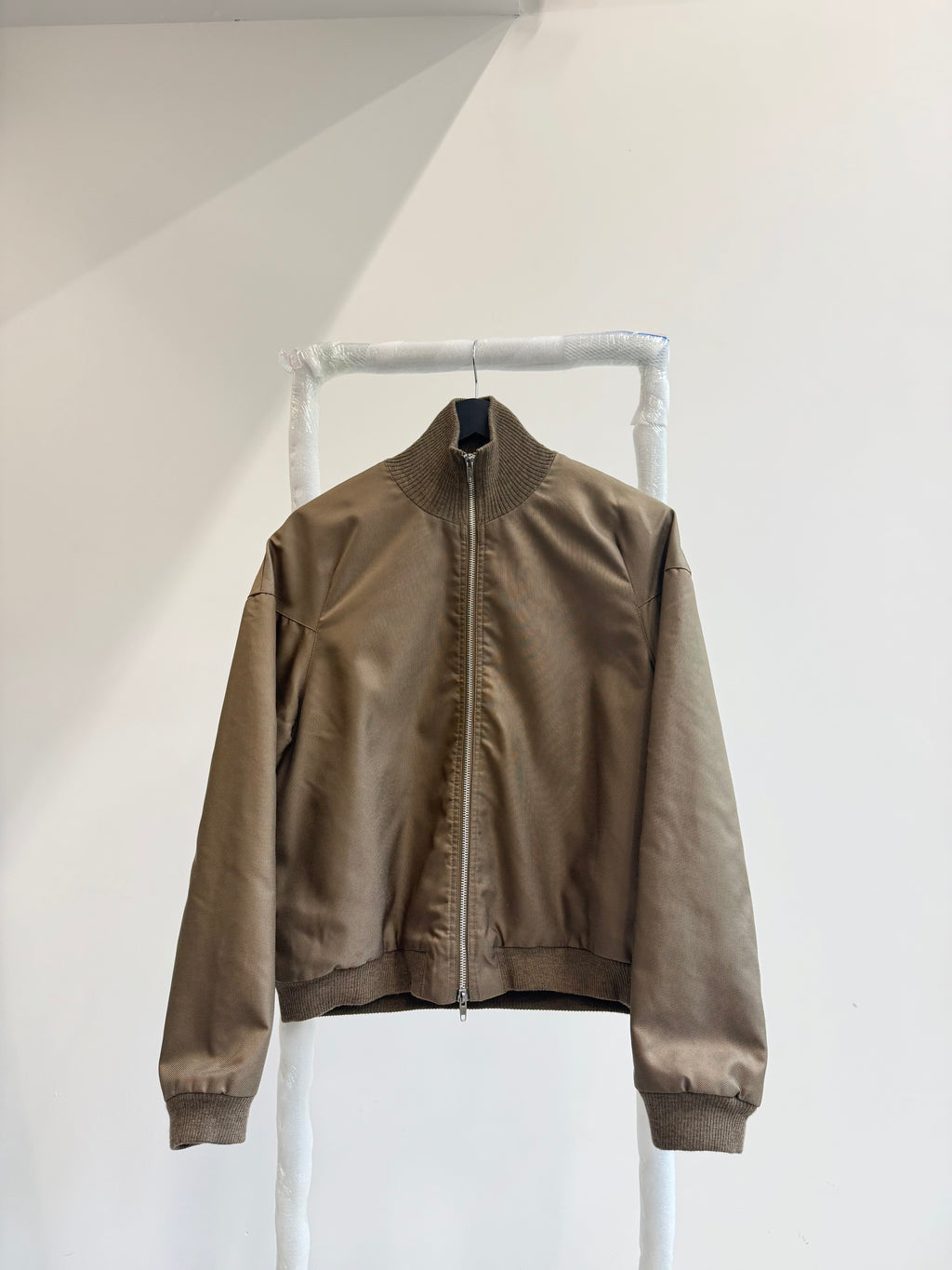 AW2000 Helmut Lang Ballistic Nylon High-Neck Bomber Jacket