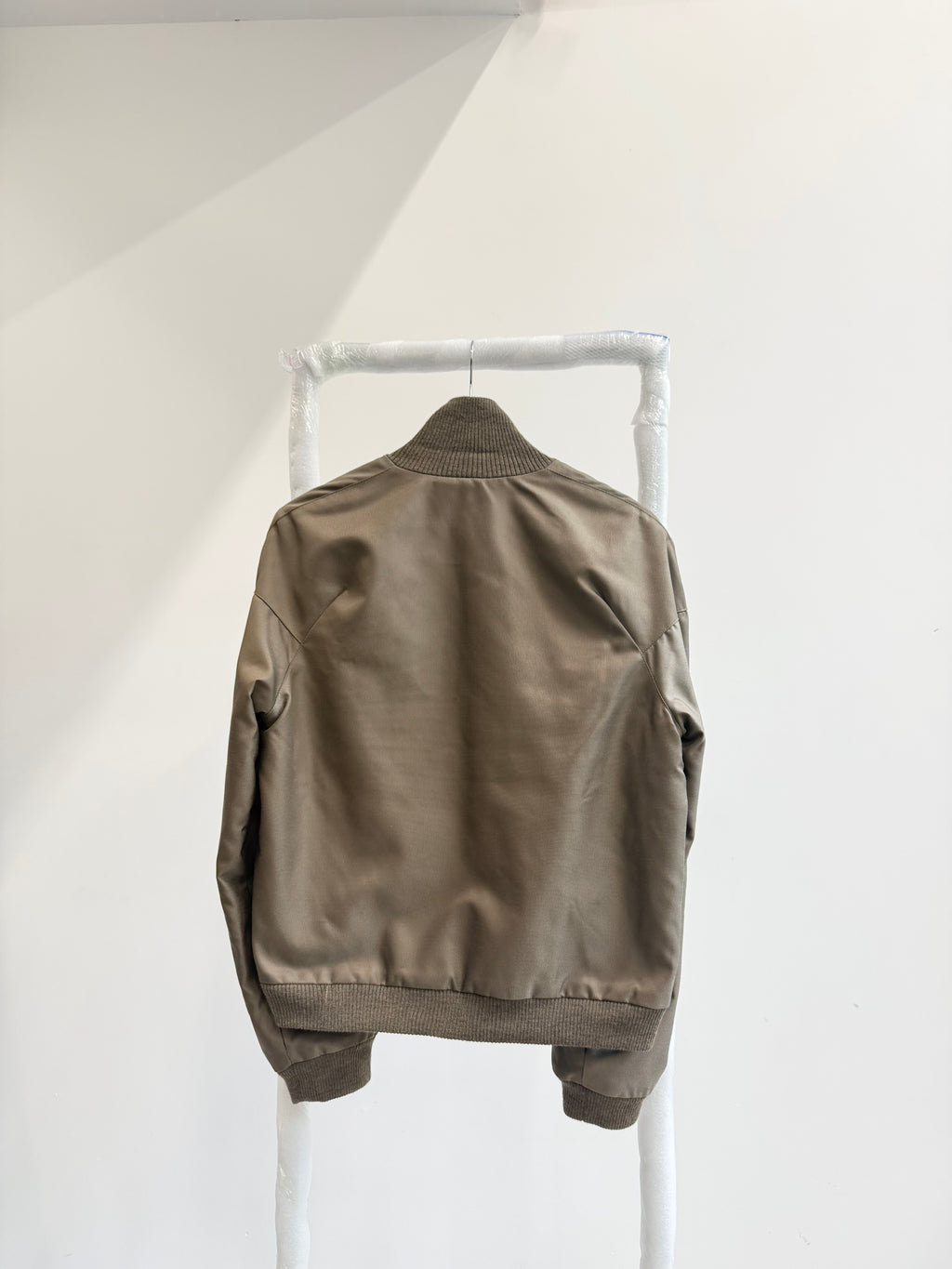 AW2000 Helmut Lang Ballistic Nylon High-Neck Bomber Jacket