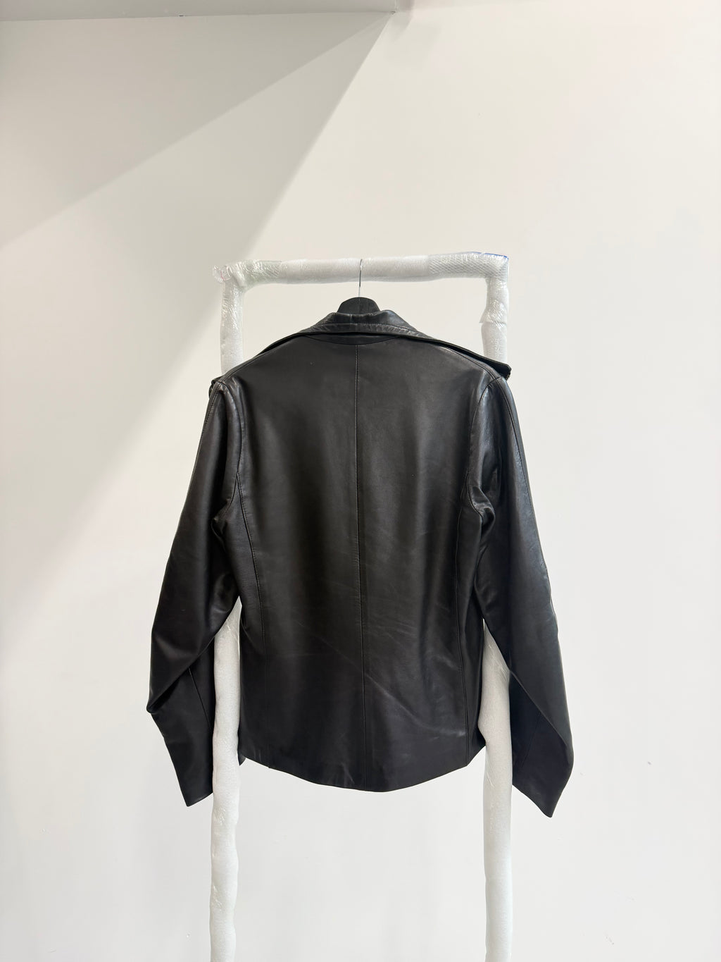 1990's Vexed Generation Ninja High-Neck Leather Jacket