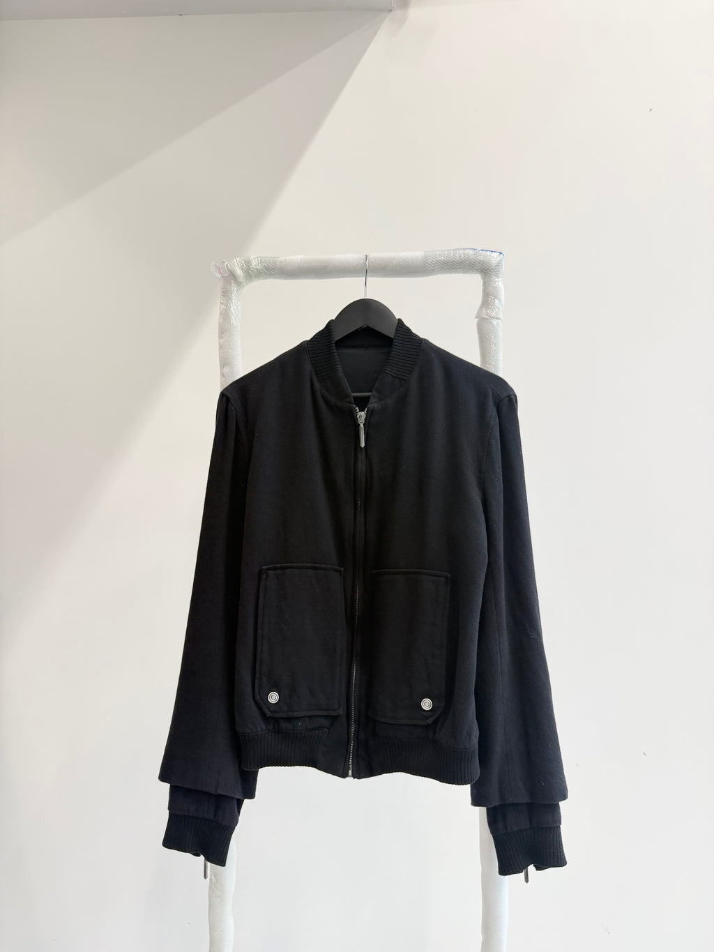AW2011 Balenciaga by Nicolas Ghesquière Men's Layered Sleeves Wool Jacket