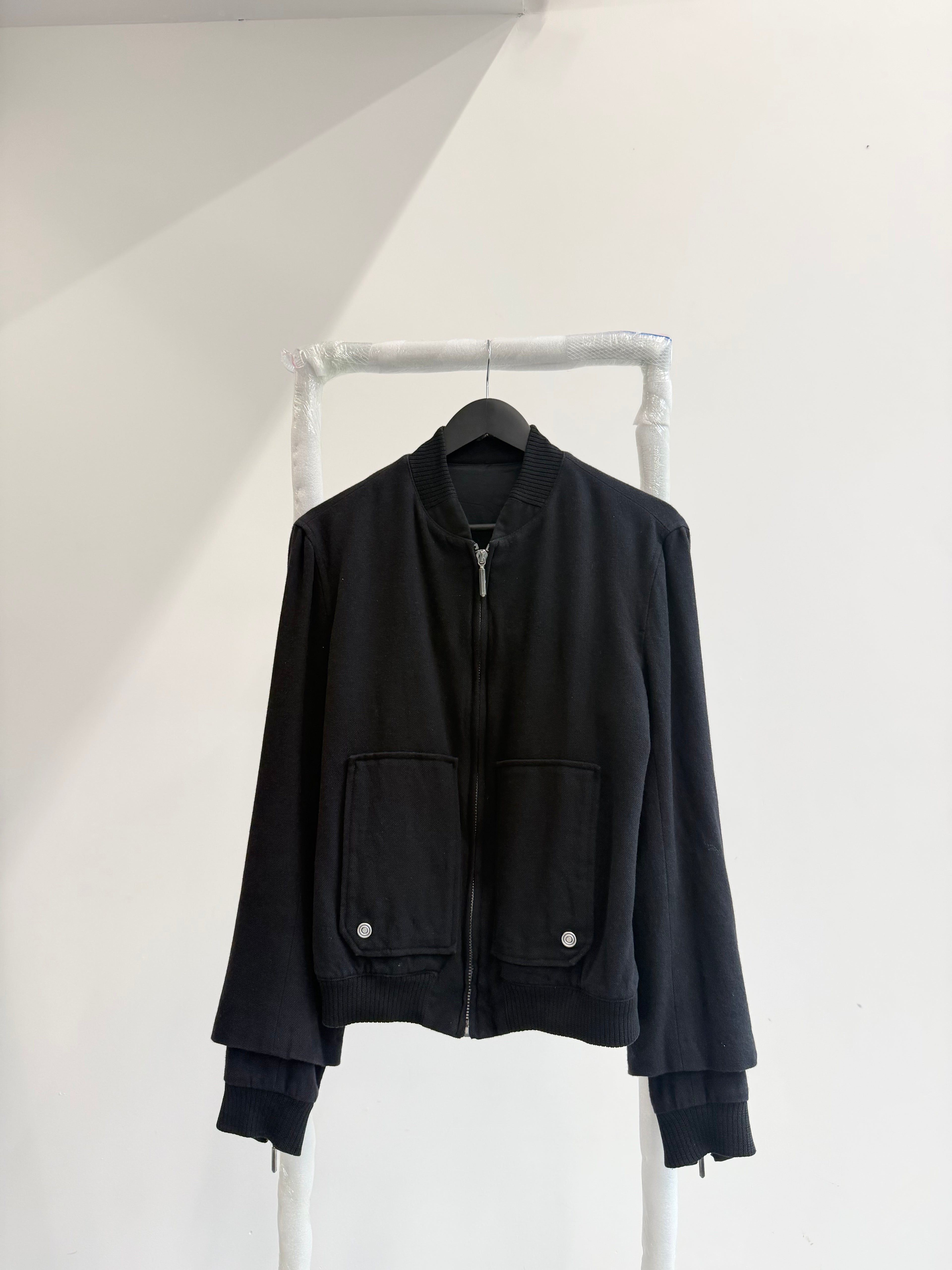 AW2011 Balenciaga by Nicolas Ghesquière Men's Layered Sleeves Wool Jacket