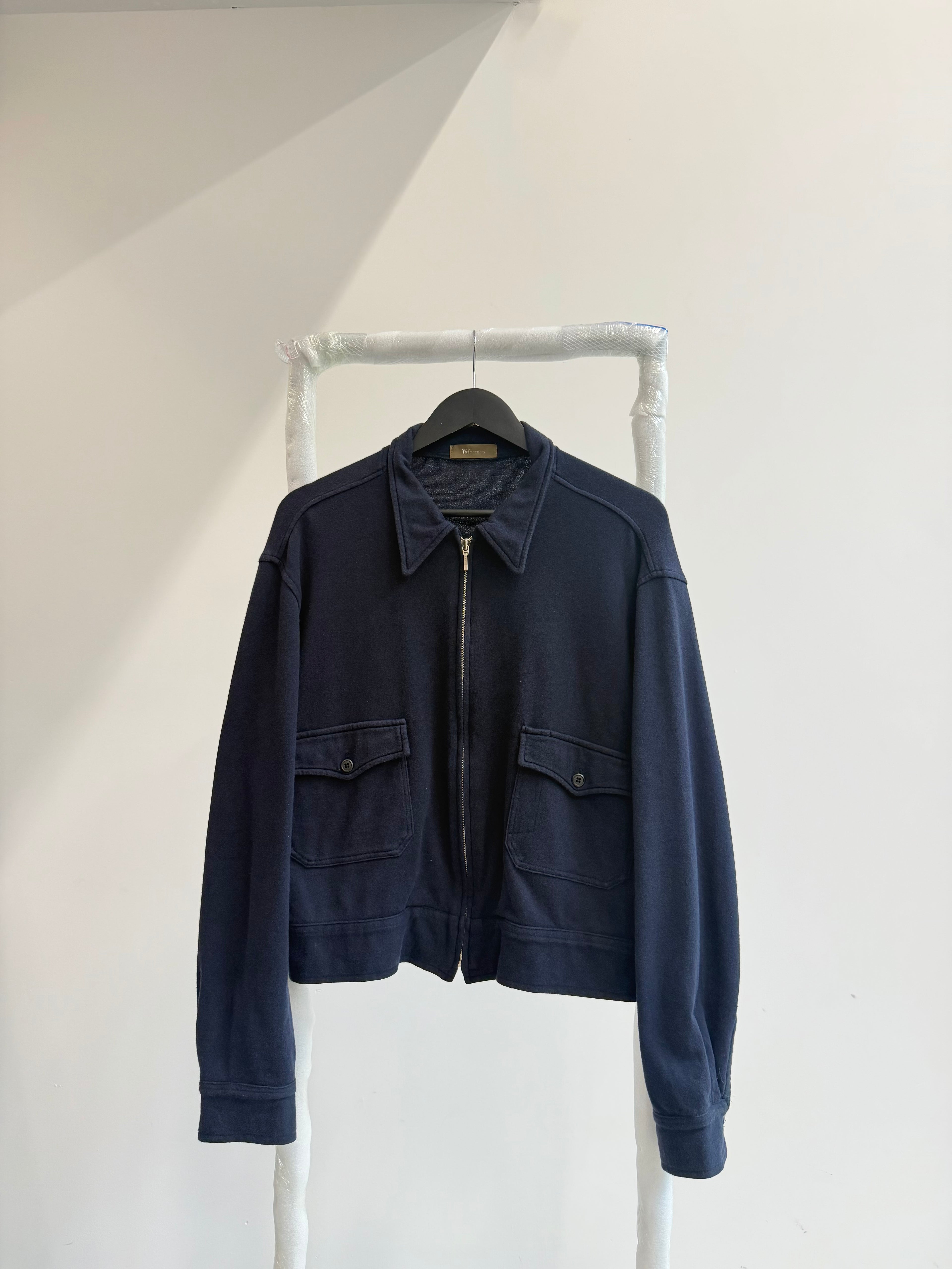 1990's Y's For Men Cropped Cotton Cyclist Jacket