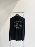 AW2000 Lieve Van Gorp 'Rock N Roll Star' High-Neck With Removable Leather Tag