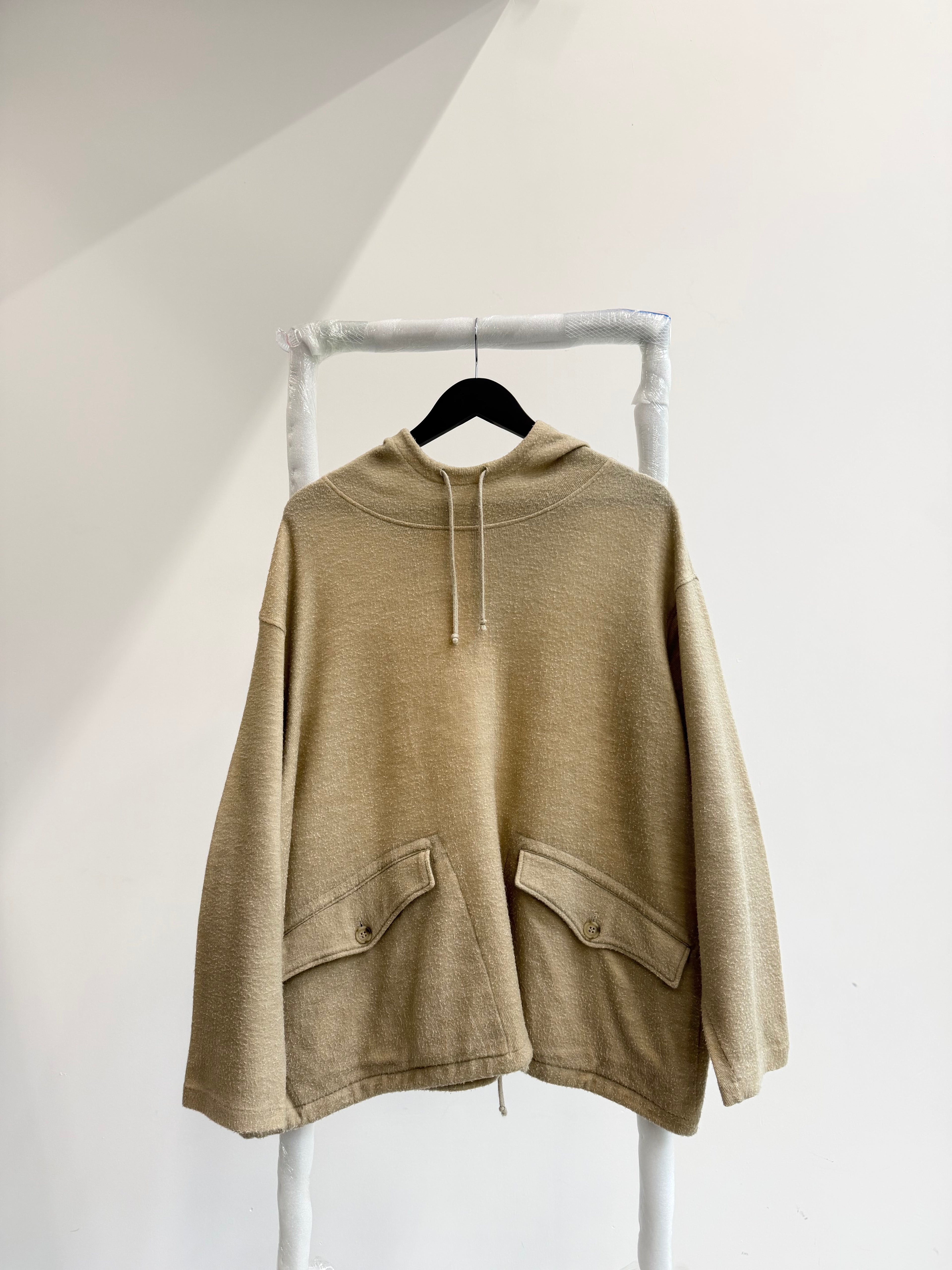 Y's For Men Brushed Cotton Smock Hoodie
