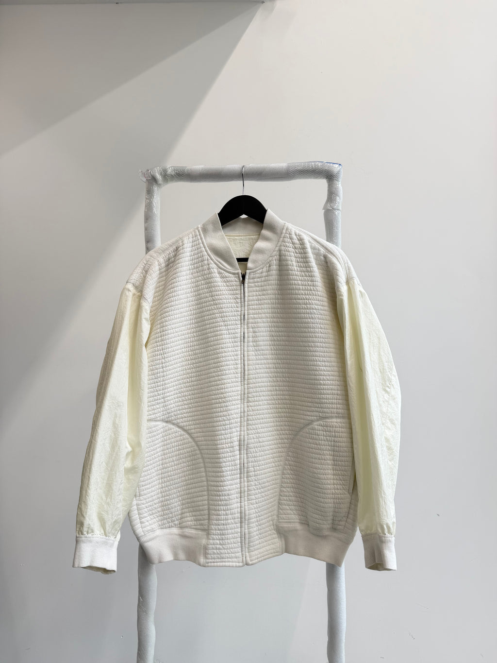1980's Issey Miyake Reversible Nylon Light Bomber With Cotton Padding
