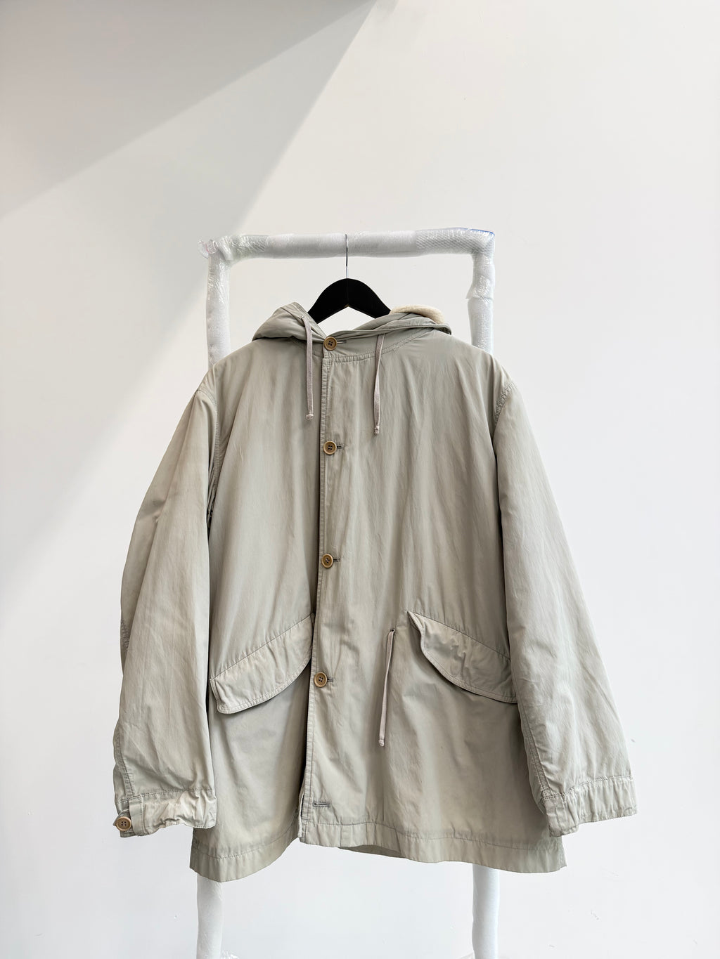 1990's Helmut Lang Short Parka With Removable Heavy Wool Liner