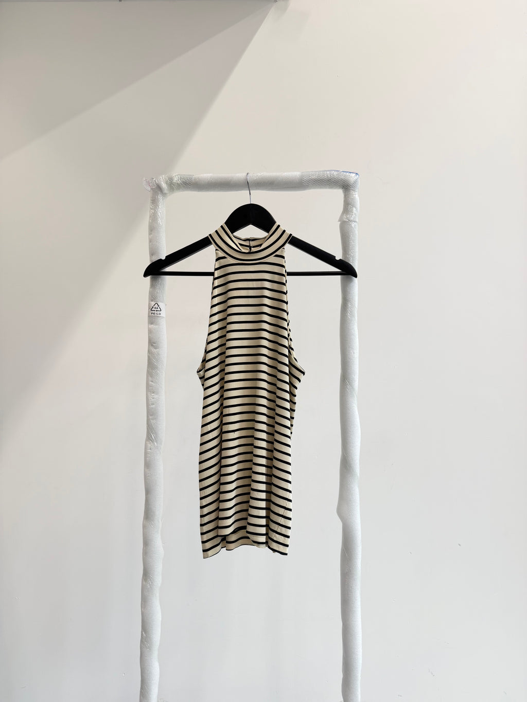 1980's Romeo Gigli Breton Stripe Halter Neck Top