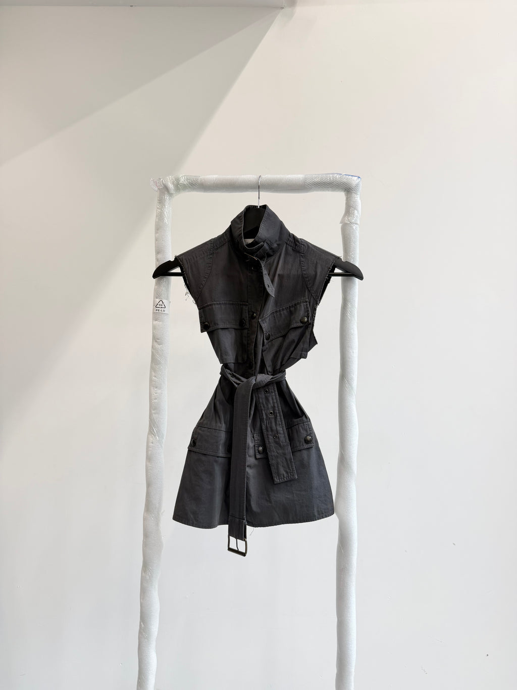 AW2001 Balenciaga Le Dix by Nicolas Ghesquière Sleeveless Biker Top
