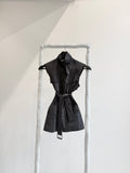 AW2001 Balenciaga Le Dix by Nicolas Ghesquière Sleeveless Biker Top