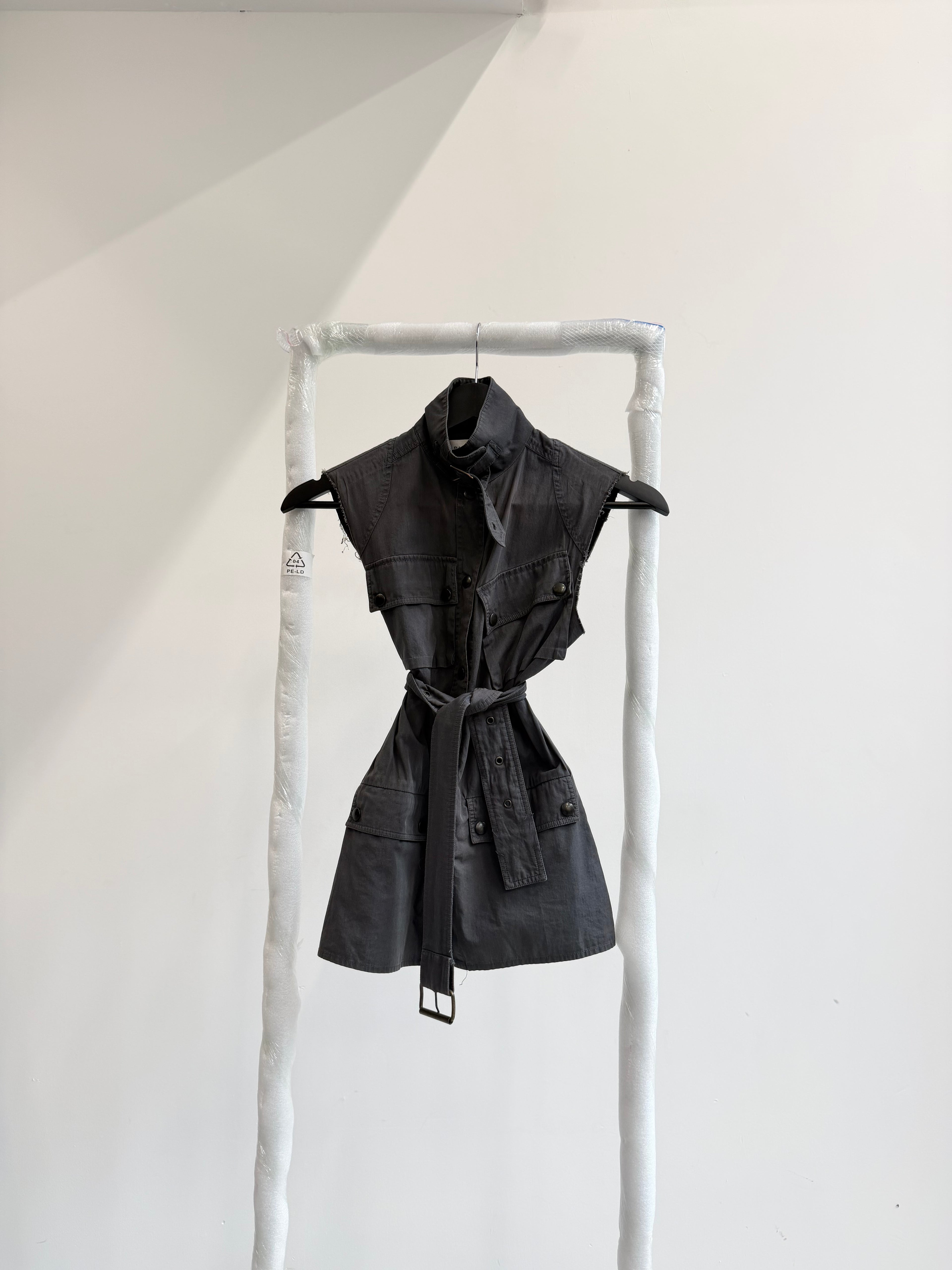 AW2001 Balenciaga Le Dix by Nicolas Ghesquière Sleeveless Biker Top