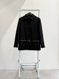 1997 Helmut Lang Resin Stripe Wool Coat