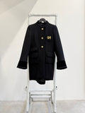 FW2007 Balenciaga by Nicolas Ghesquière Wool Coat With Chinese Embroidery