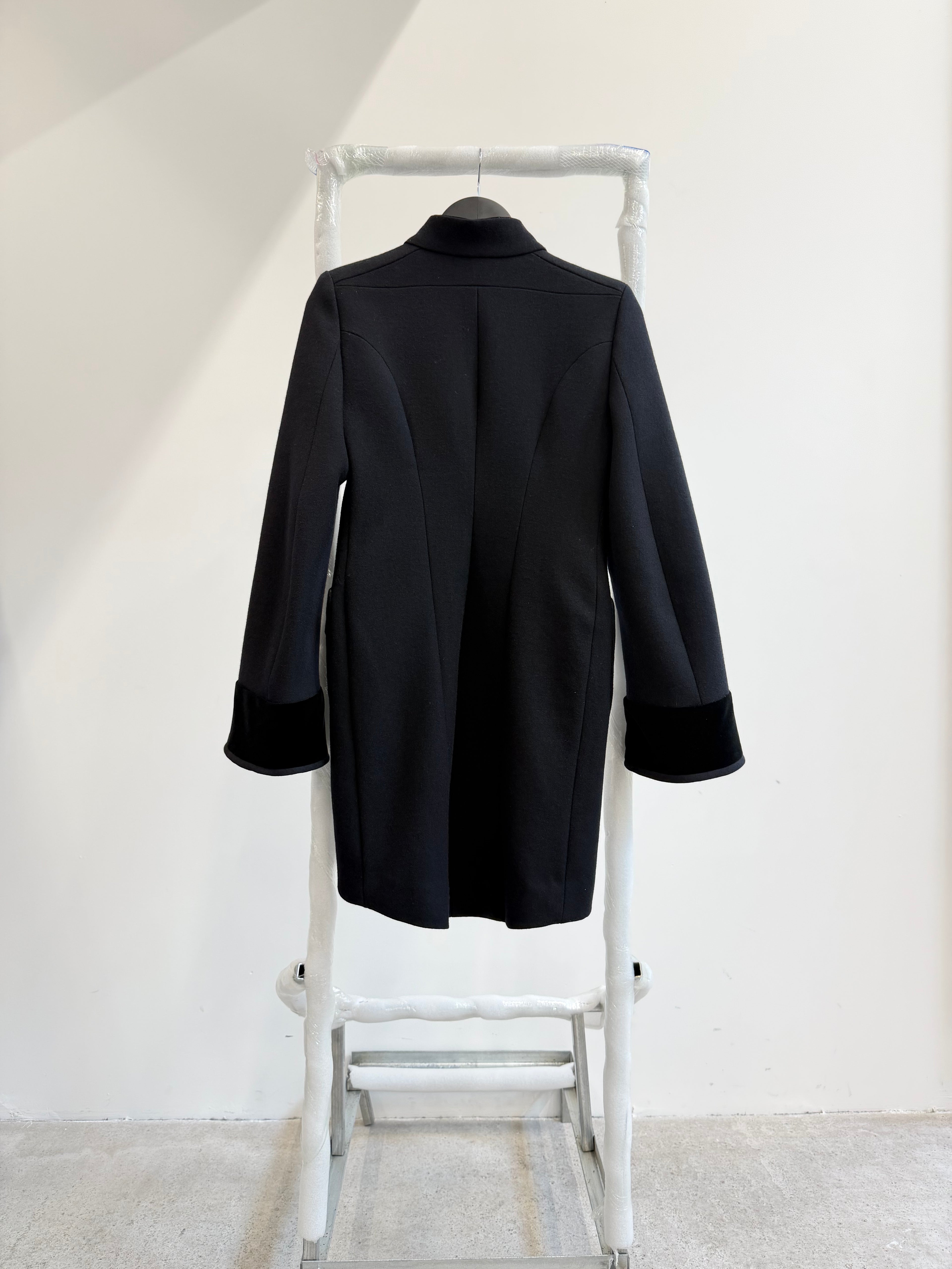 FW2007 Balenciaga by Nicolas Ghesquière Wool Coat With Chinese Embroidery
