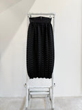 1980's Romeo Gigli Plissé Patterned Maxi Skirt