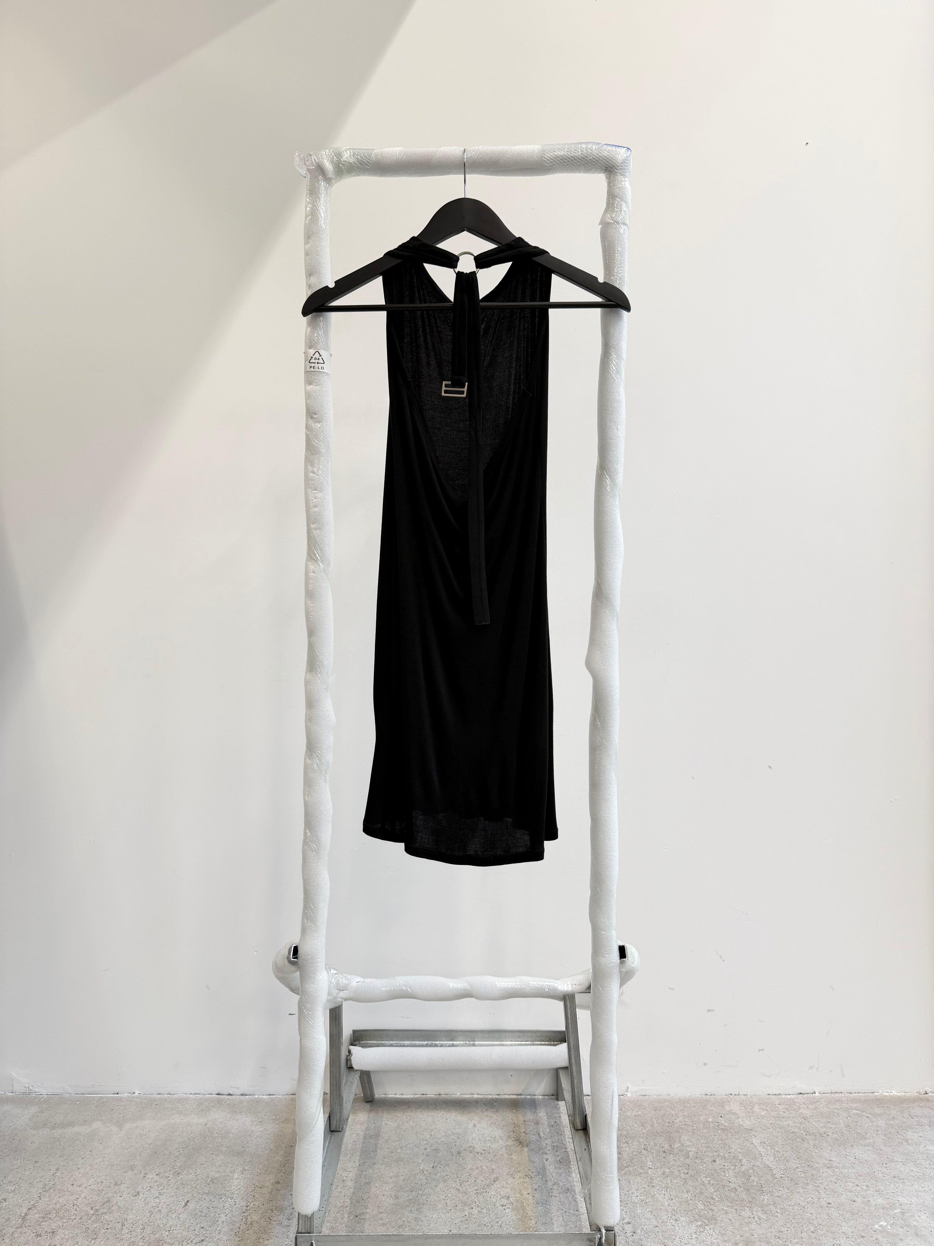 1990's Alexander McQueen O-Ring Halter Neck Dress
