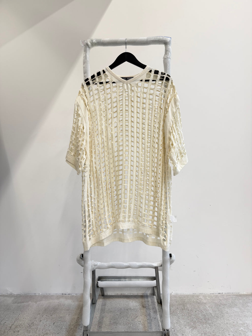 SS2006 Raf Simons 'Icarus Surgit' Laser-Cut Football Tee
