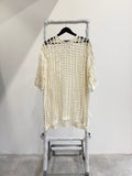 SS2006 Raf Simons 'Icarus Surgit' Laser-Cut Football Tee