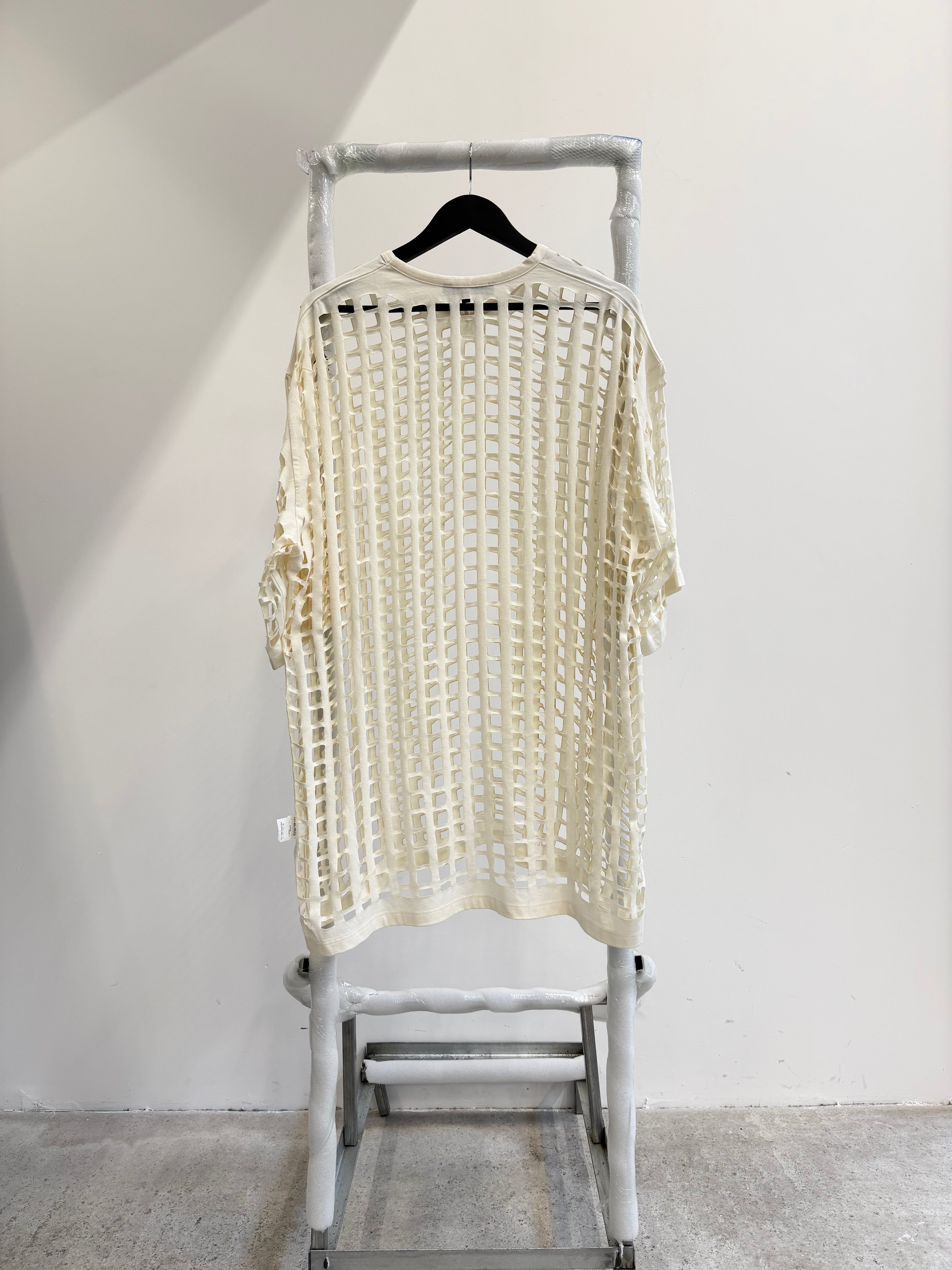 SS2006 Raf Simons 'Icarus Surgit' Laser-Cut Football Tee