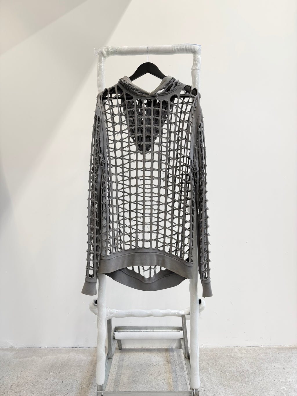 SS2006 Raf Simons 'Icarus Surgit' Oversize Laser-Cut Hoodie