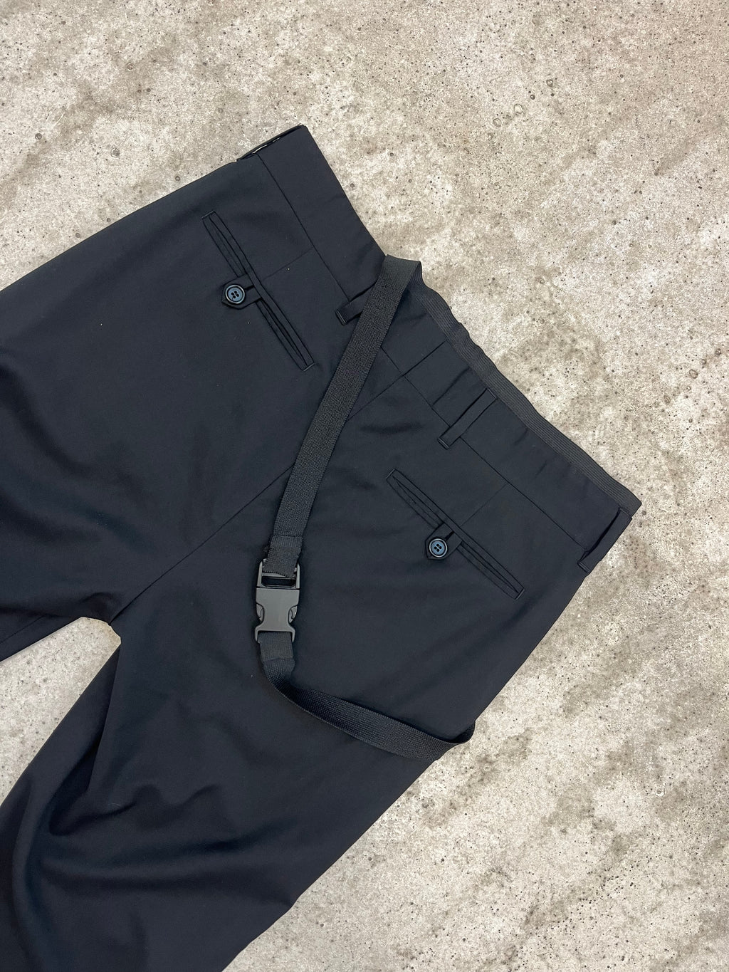 AW2003 Helmut Lang Bondage Strap Dress Pants