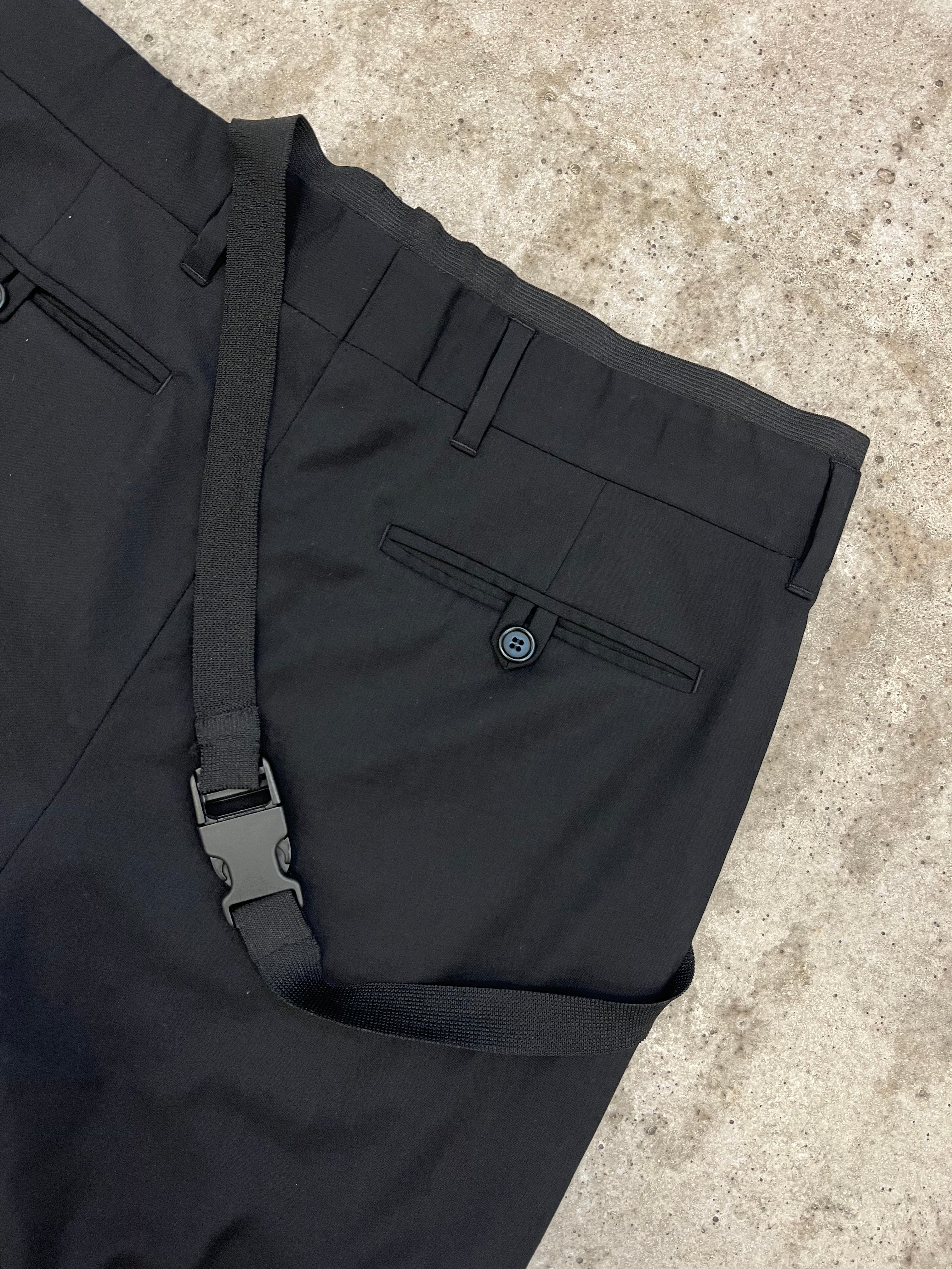AW2003 Helmut Lang Bondage Strap Dress Pants