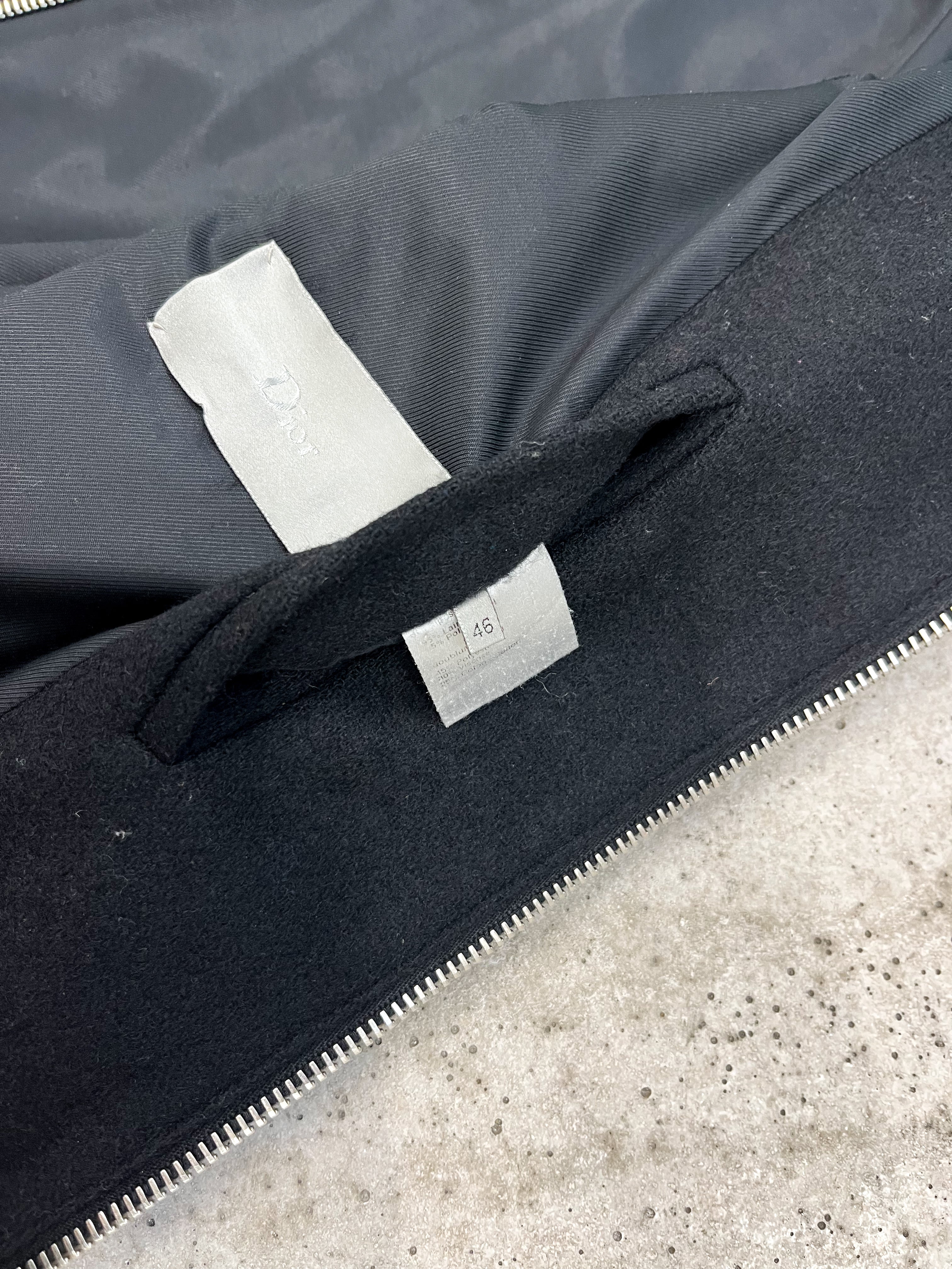 AW2004 Dior Homme 'Victim Of The Crime' Wool Blouson