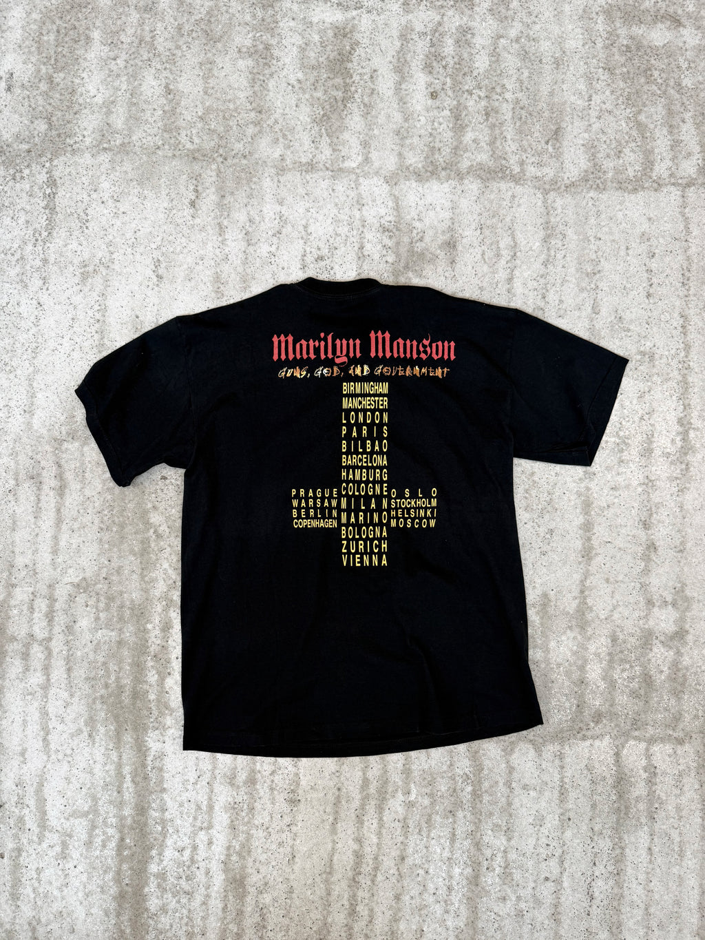 2000 Marylin Manson Short-Sleeve Shirt