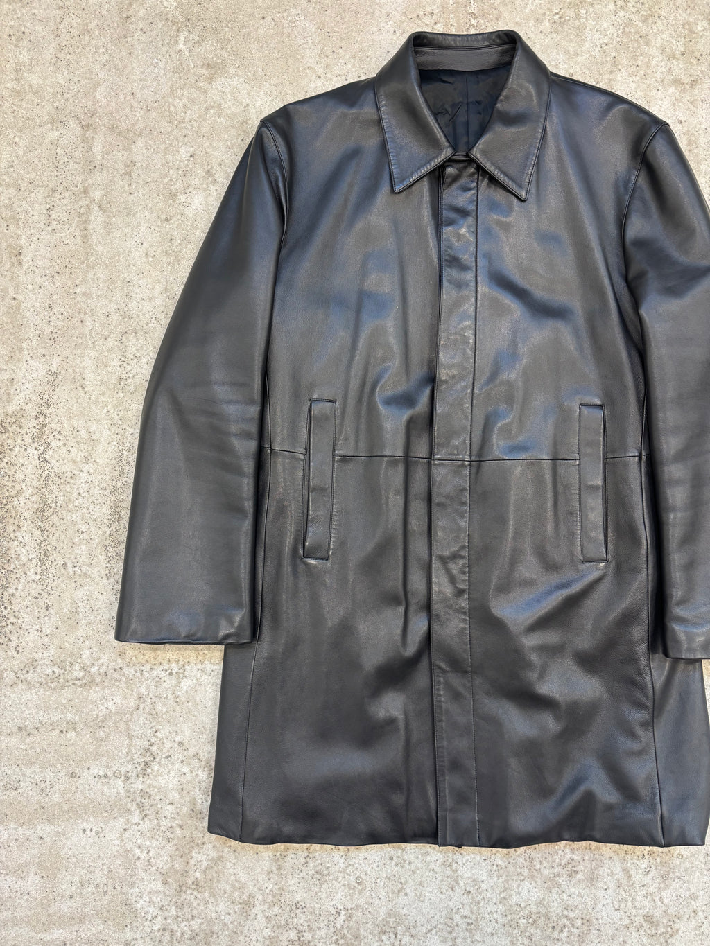 FW1999 Yves Saint Laurent Rive Gauche by Hedi Slimane Plongé Lamb Jacket