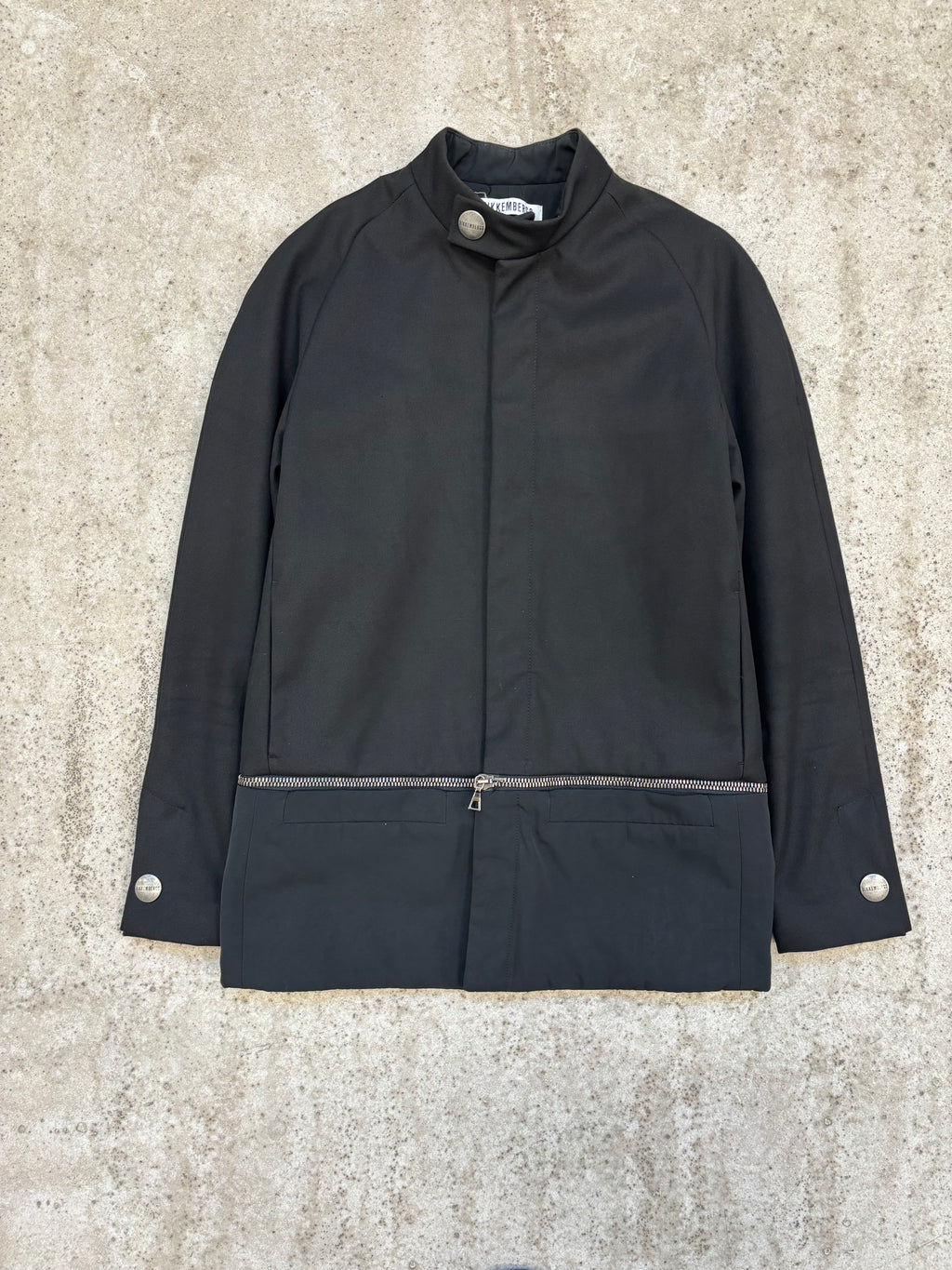 FW1996 Dirk Bikkembergs Zippable Extension Black Jacket