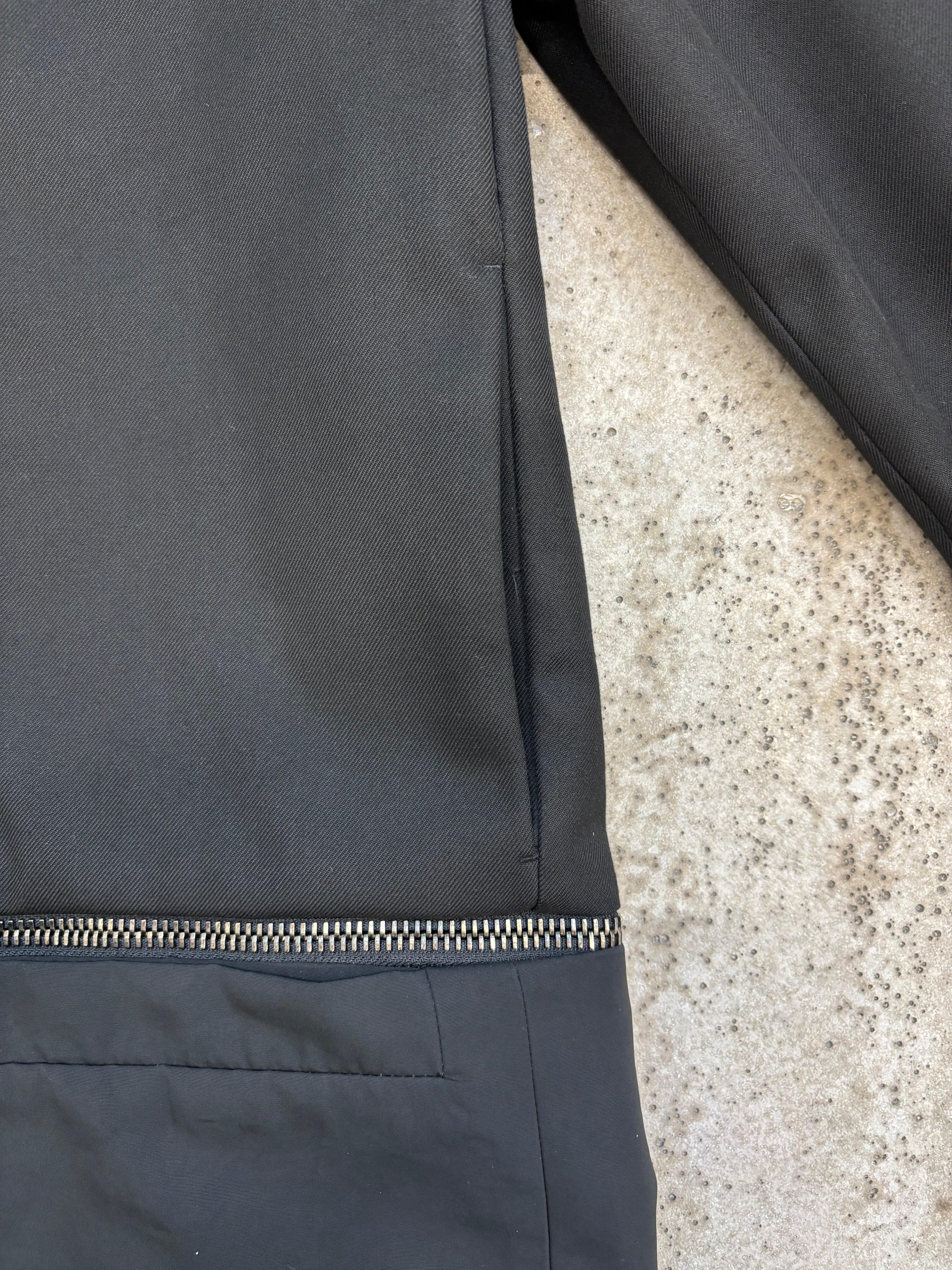 FW1996 Dirk Bikkembergs Zippable Extension Black Jacket