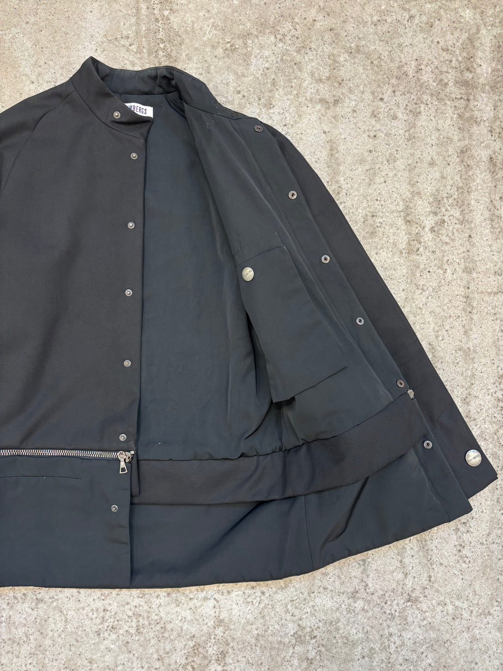 FW1996 Dirk Bikkembergs Zippable Extension Black Jacket