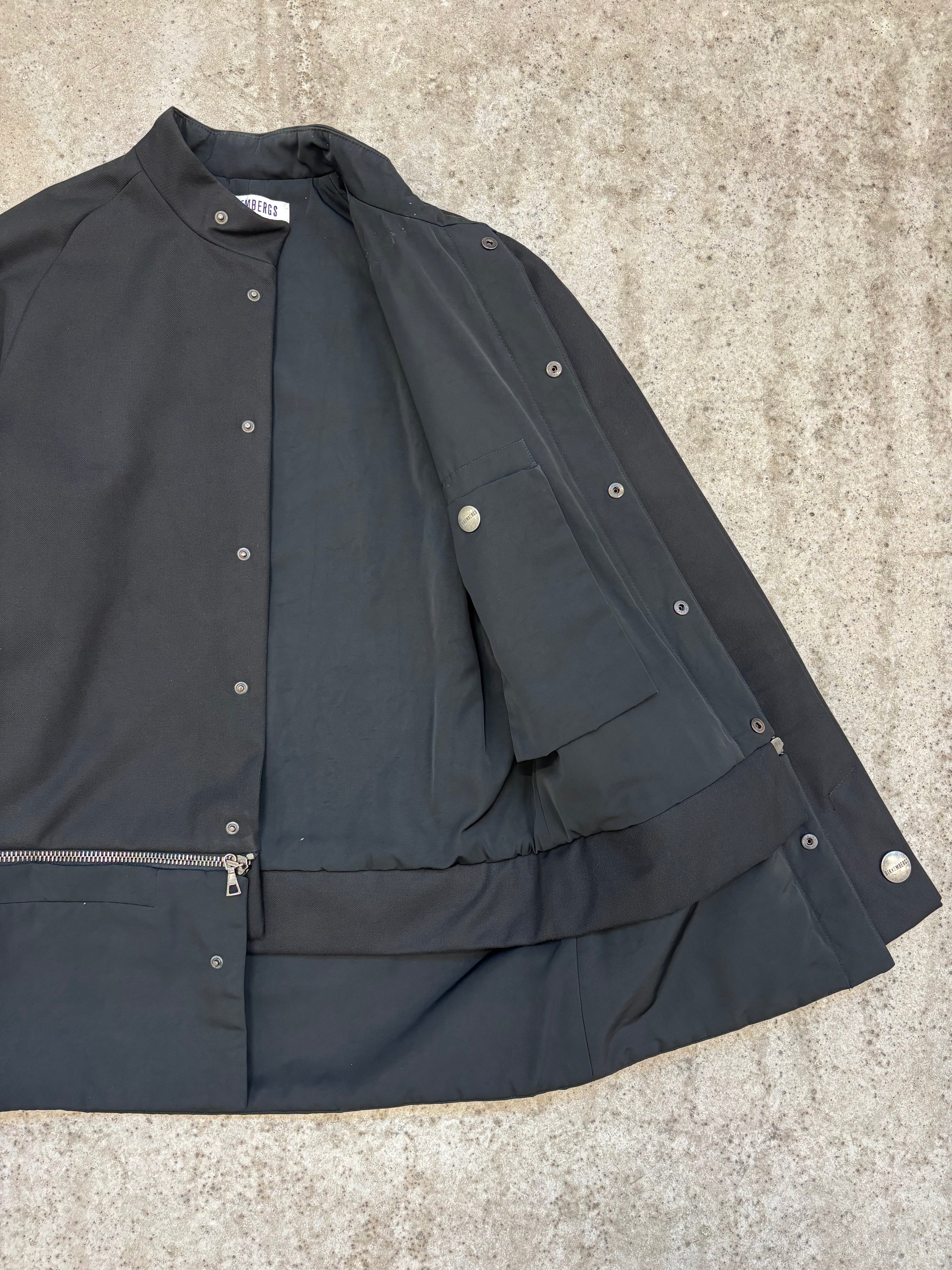 FW1996 Dirk Bikkembergs Zippable Extension Black Jacket
