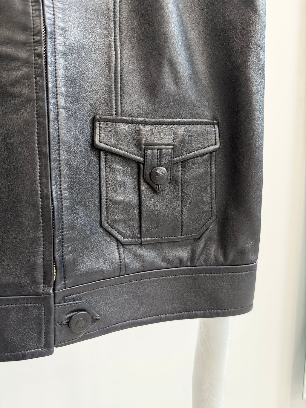 2000’s Louis Vuitton by Marc Jacobs Sleeveless Leather Jacket