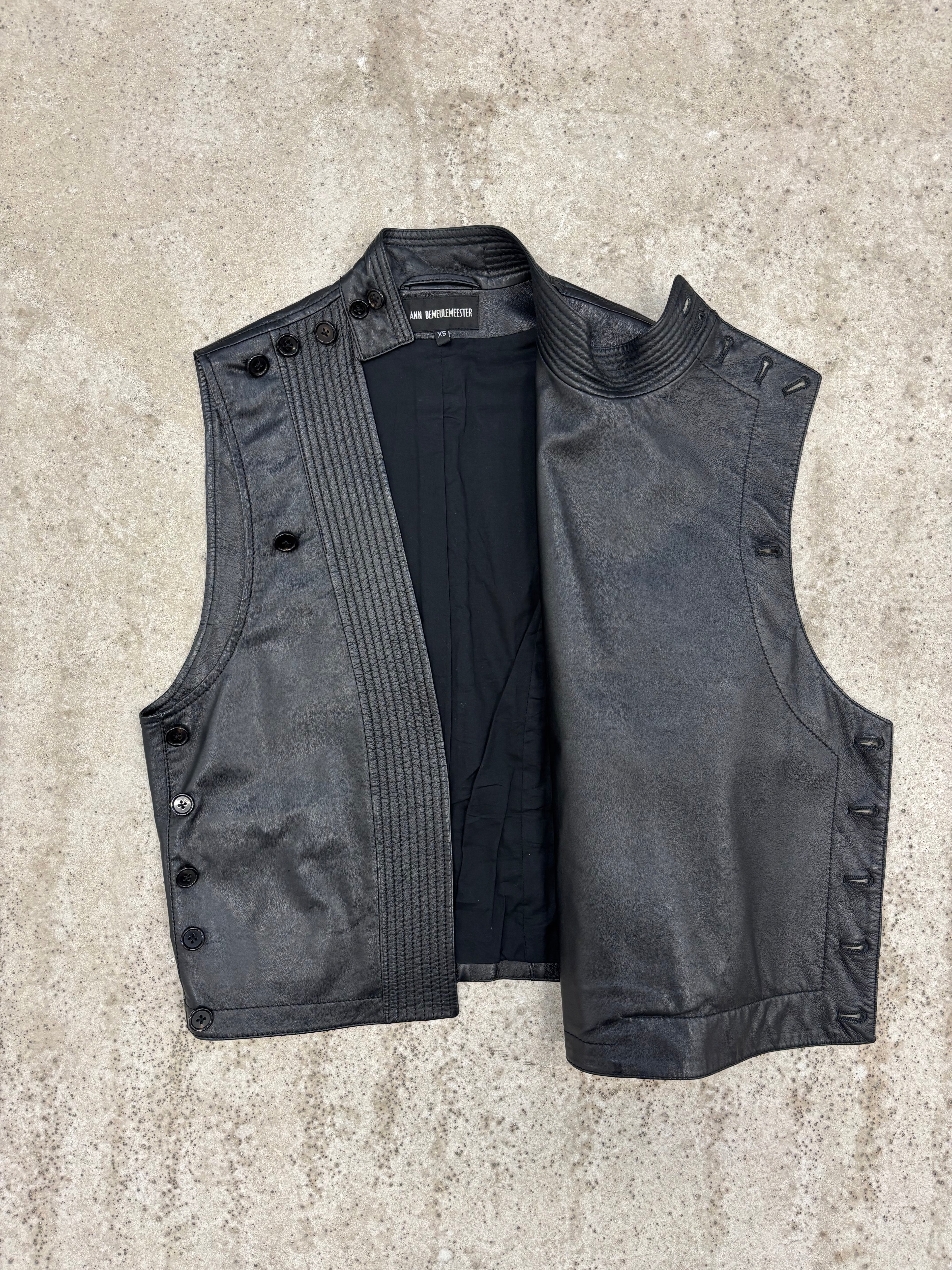 2000's Ann Demeulemeester Lambskin Leather Top